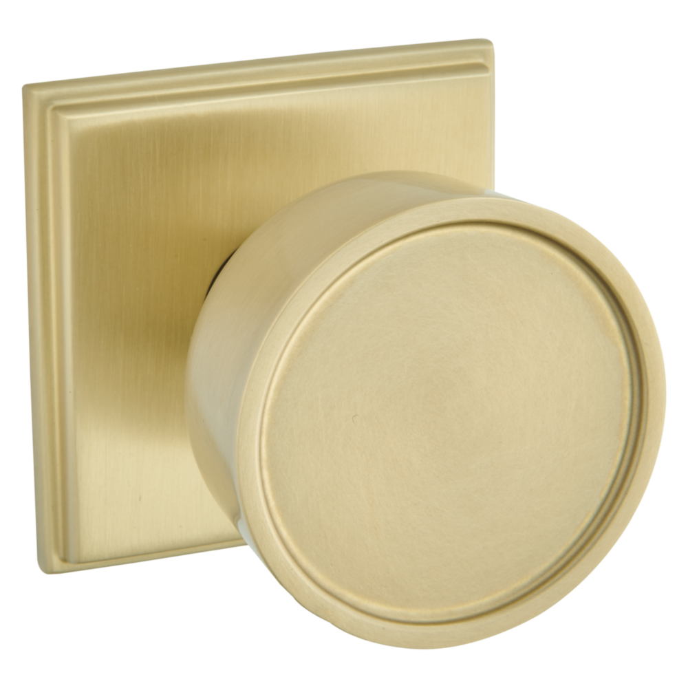 Baldwin K008 Hollywood Hills Knob Set with R050 Rose Vintage Brass / Full Dummy / Reversible