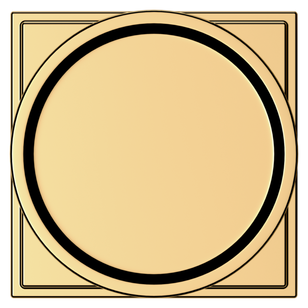 Baldwin K009 Hollywood Hills Knob Set with R050 Rose Lifetime (PVD) Polished Brass / Passage / Reversible