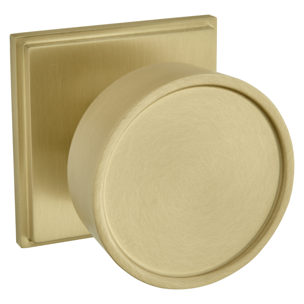 Baldwin K009 Hollywood Hills Knob Set with R050 Rose Vintage Brass / Full Dummy / Reversible