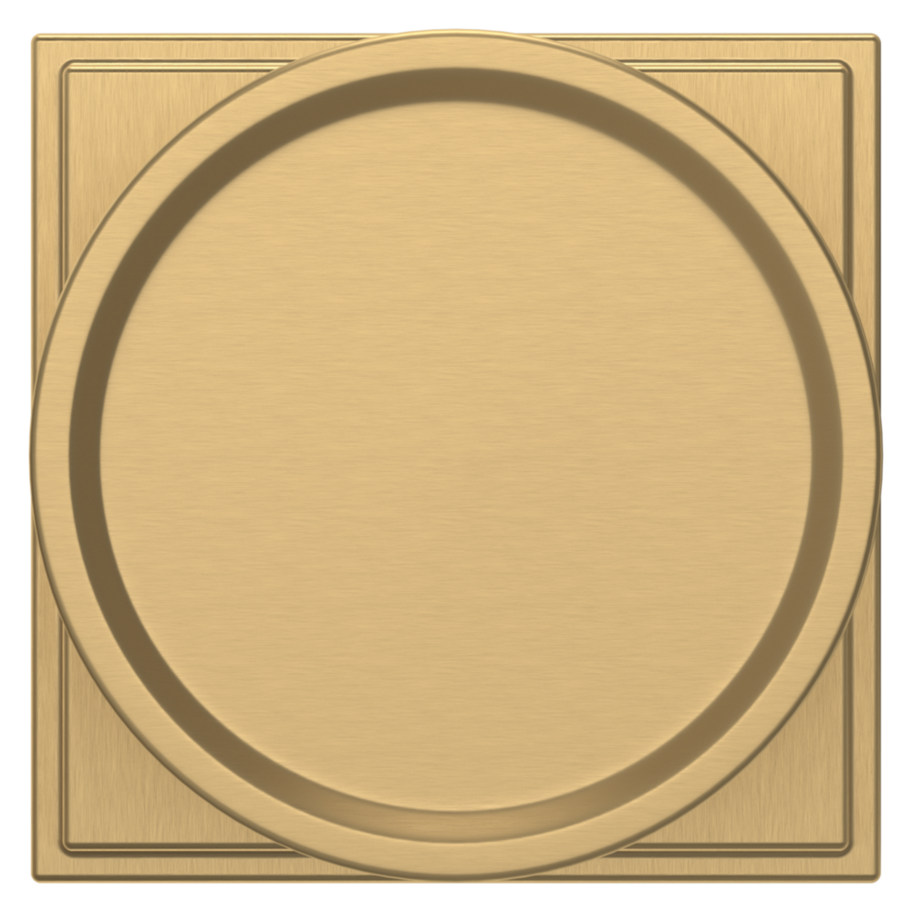 Baldwin K009 Hollywood Hills Knob Set with R050 Rose Vintage Brass / Passage / Reversible