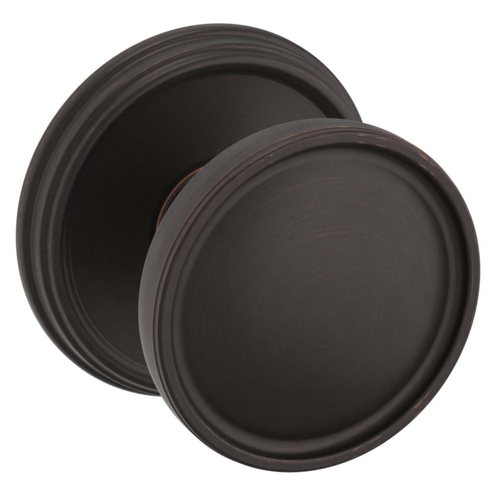 Baldwin K012 Tulip Knob Set with 5078 Rose Venetian Bronze / Passage / Reversible