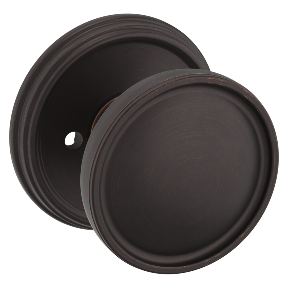 Baldwin K012 Tulip Knob Set with 5078 Rose Venetian Bronze / Privacy / Reversible