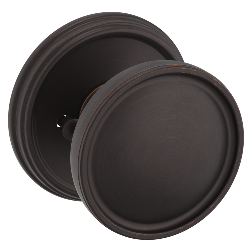 Baldwin K012 Tulip Knob Set with 5078 Rose Venetian Bronze / Privacy / Reversible