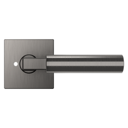 Baldwin L029 Gramercy Lever Set with R017 Rose   Lifetime (PVD) Graphite Nickel / Privacy / Reversible