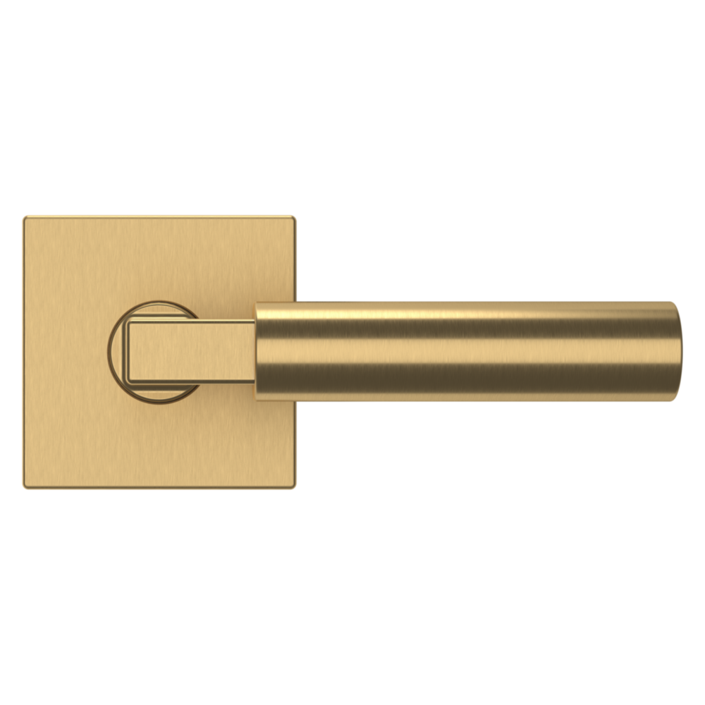 Baldwin L029 Gramercy Lever Set with R017 Rose Vintage Brass / Passage / Reversible