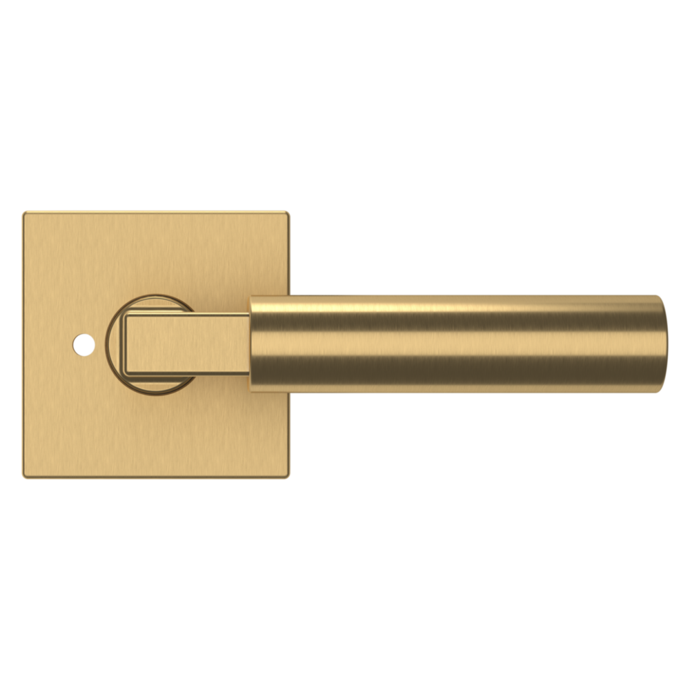 Baldwin L029 Gramercy Lever Set with R017 Rose Vintage Brass / Privacy / Reversible