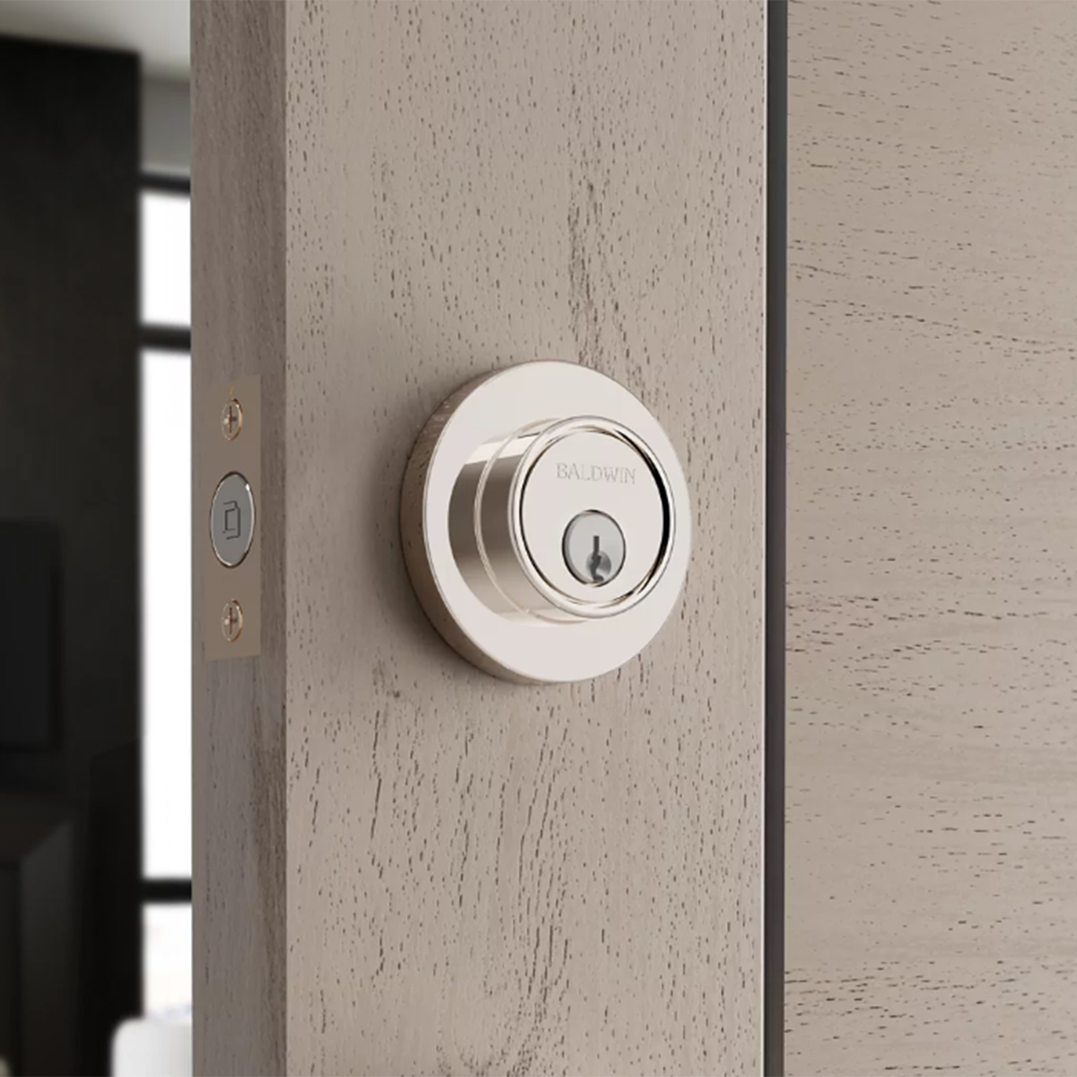 Baldwin 8244LL Gramercy Round Level Deadbolt, Bluetooth + WiFi
