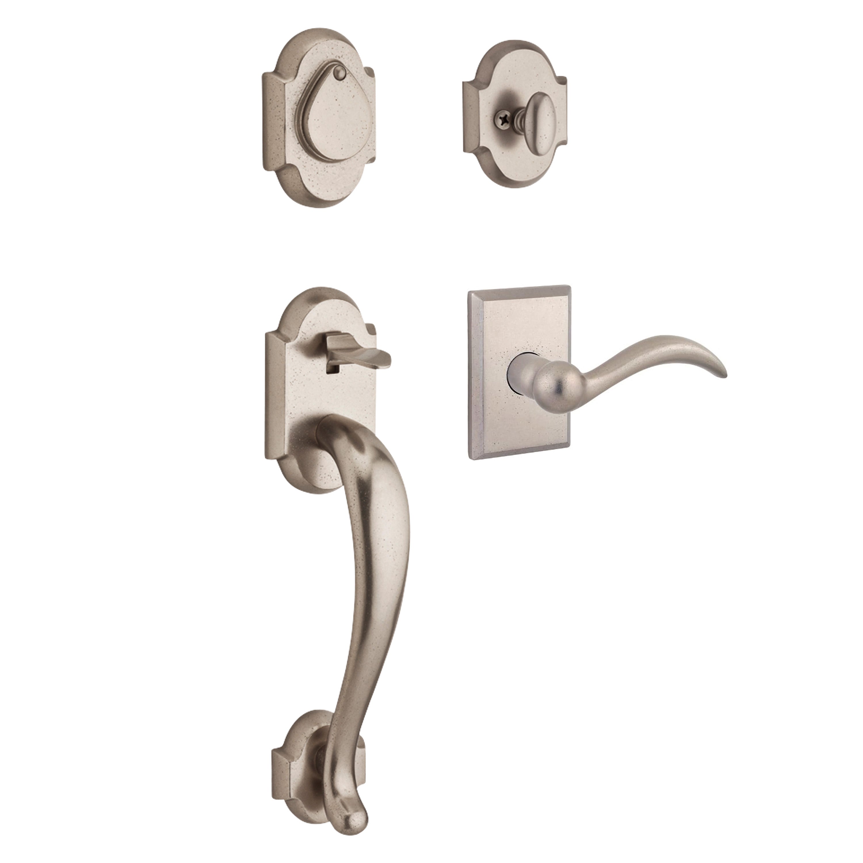 Baldwin Reserve Adirondack Single Cylinder Handleset With Arch Lever