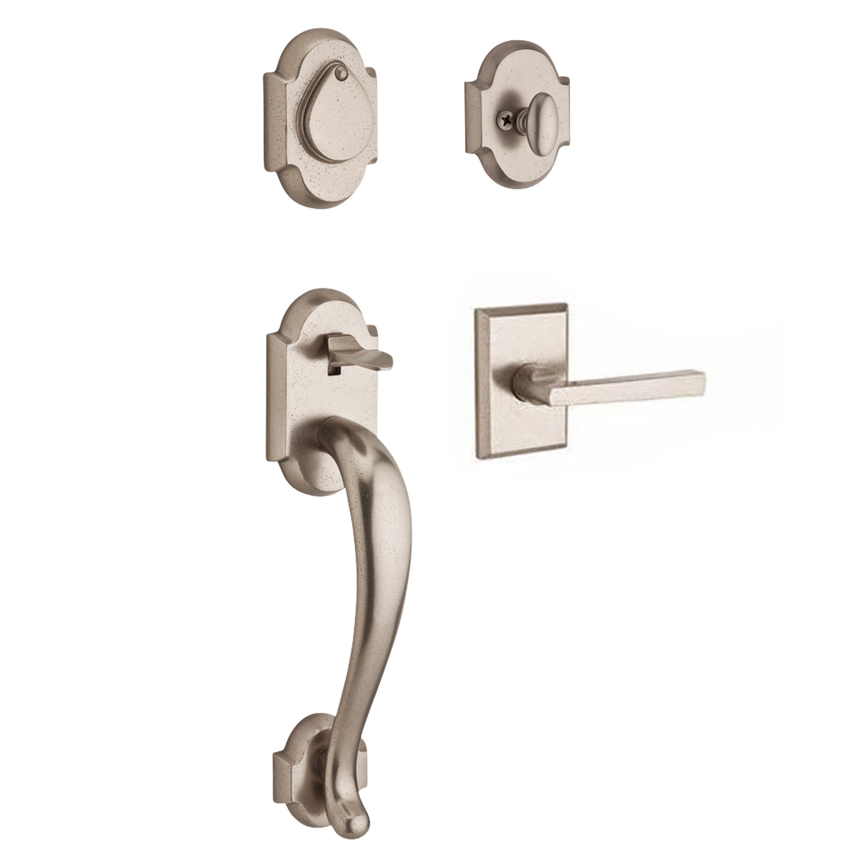 Baldwin Reserve Adirondack Single Cylinder Handleset With Taper Lever
