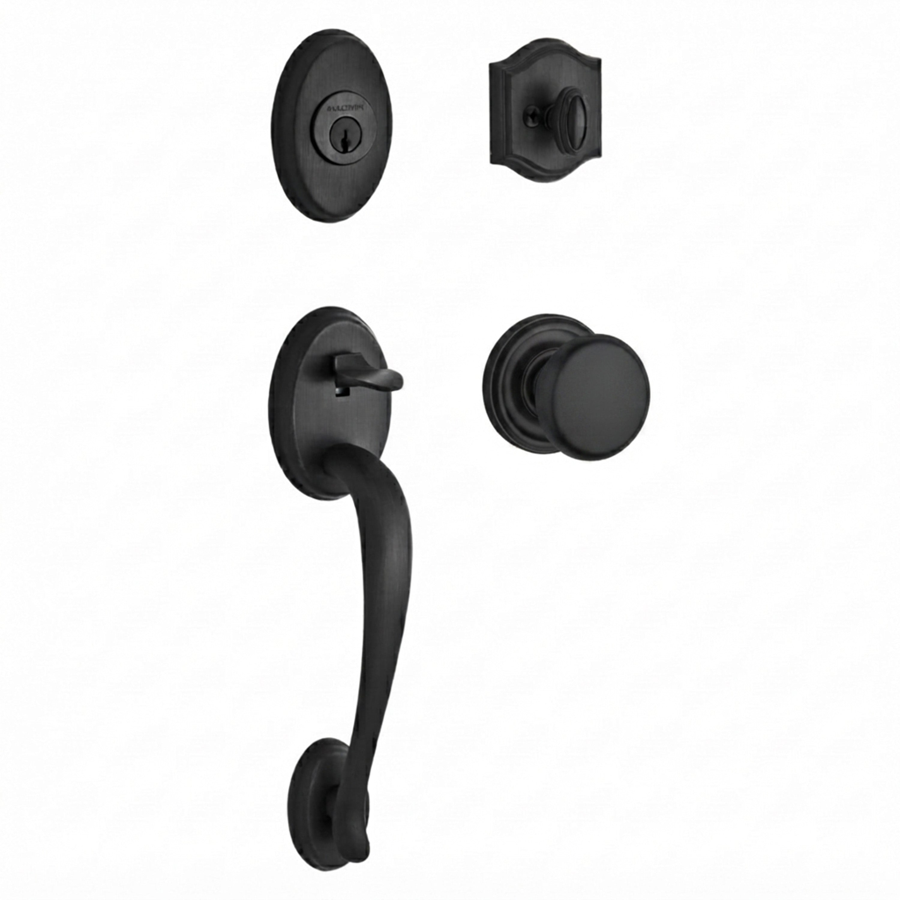 Baldwin Reserve Columbus Single Cylinder Handleset With Round Knob