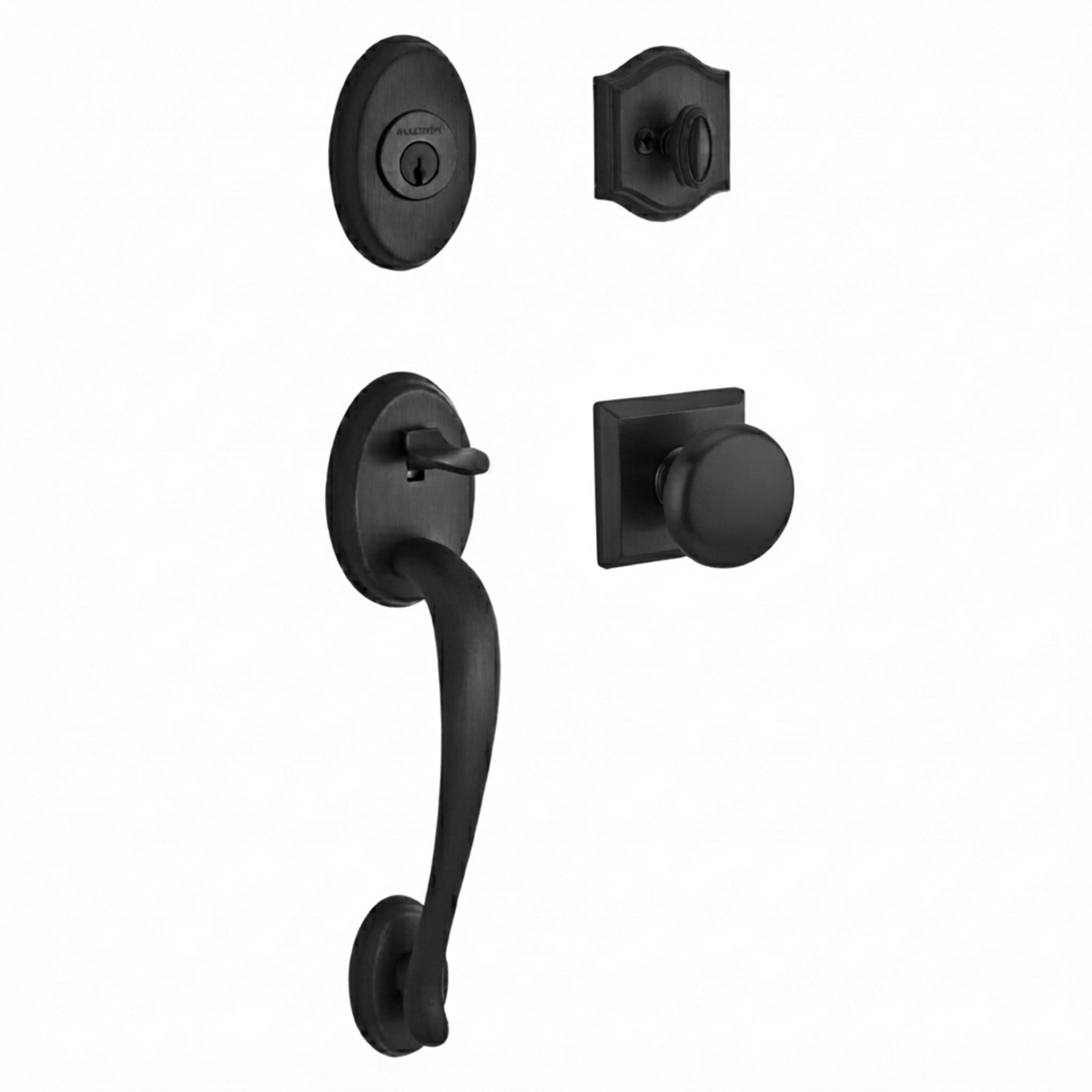 Baldwin Reserve Columbus Single Cylinder Handleset With Round Knob