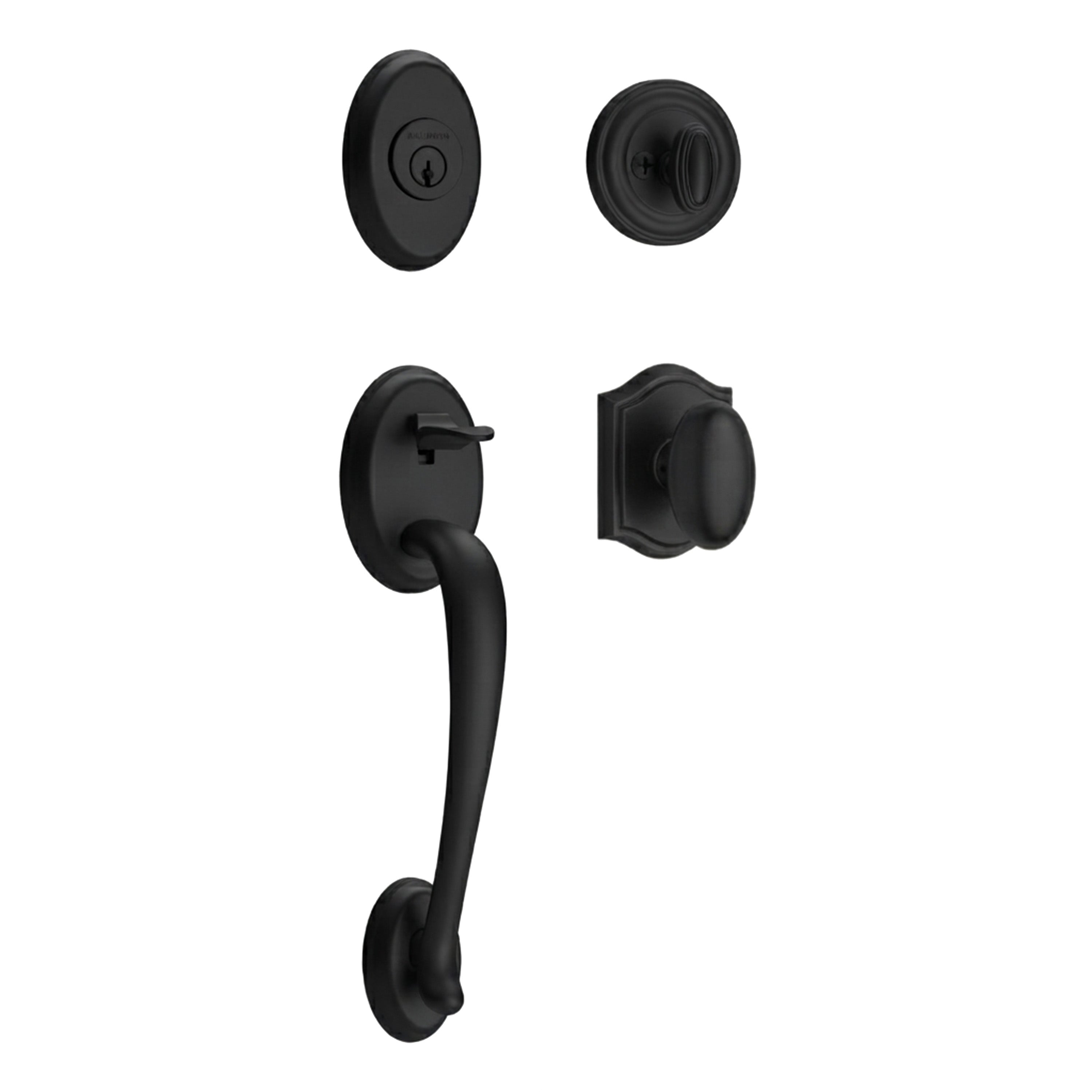 Baldwin Reserve Columbus Single Cylinder Handleset With Ellipse Knob