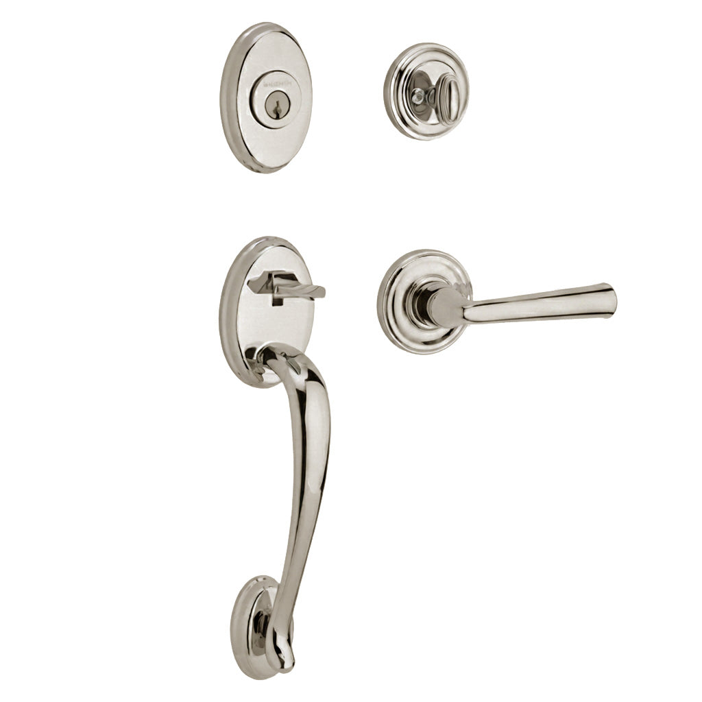 Baldwin Reserve Columbus Single Cylinder Handleset With Federal Lever