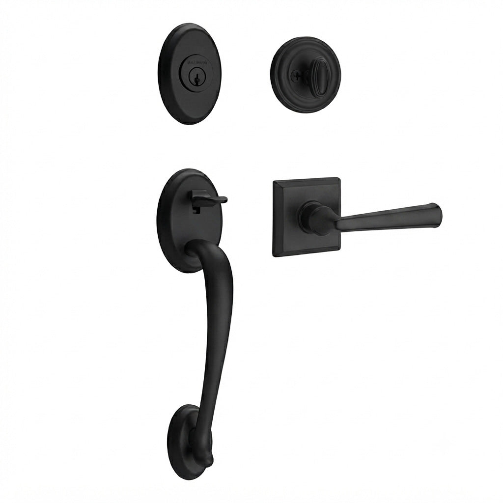 Baldwin Reserve Columbus Single Cylinder Handleset With Federal Lever