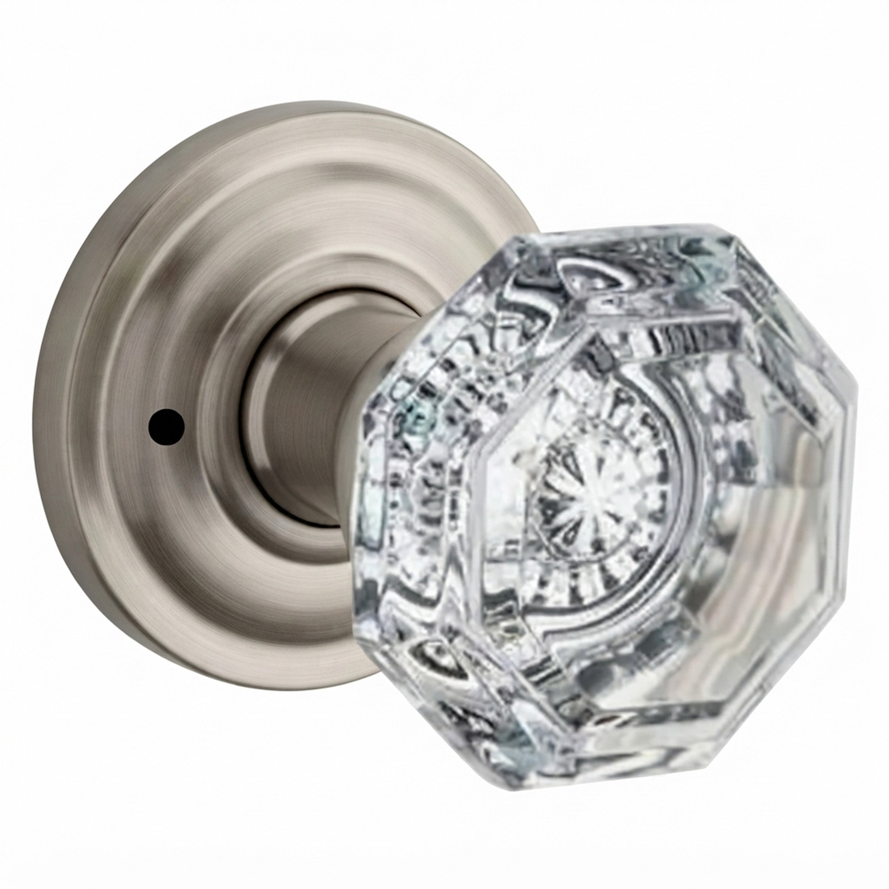 Baldwin Reserve Crystal Privacy Knob Set