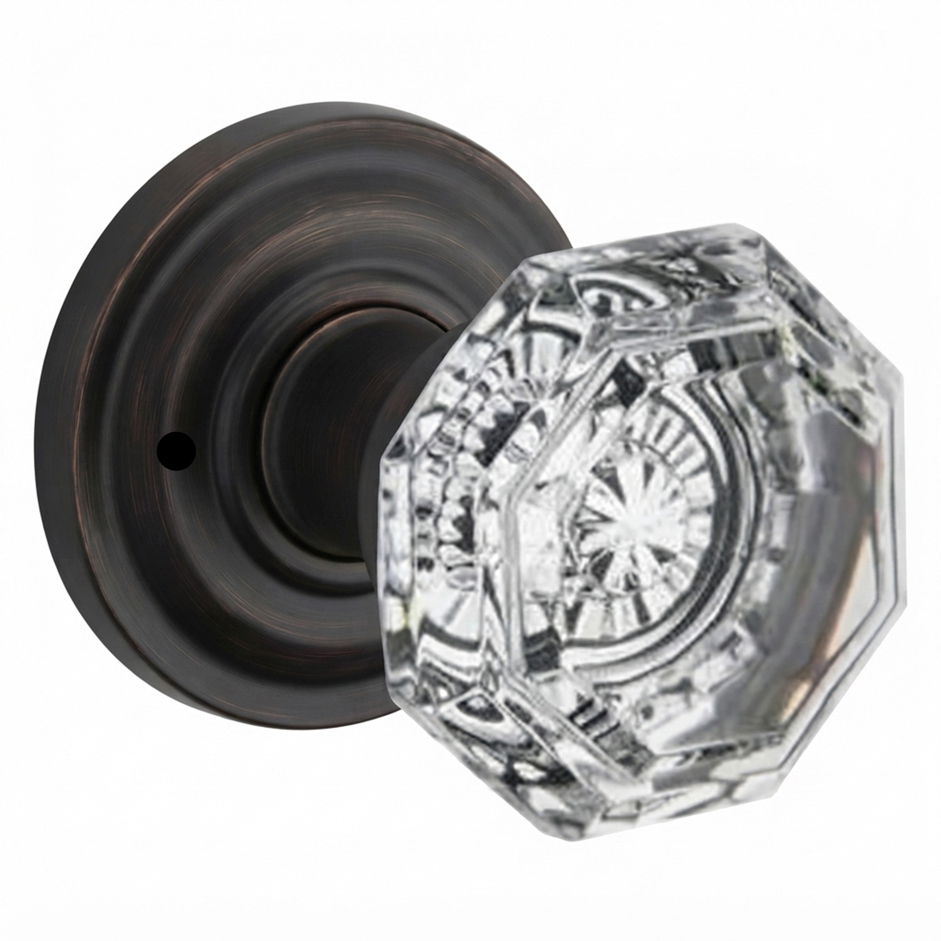 Baldwin Reserve Crystal Privacy Knob Set
