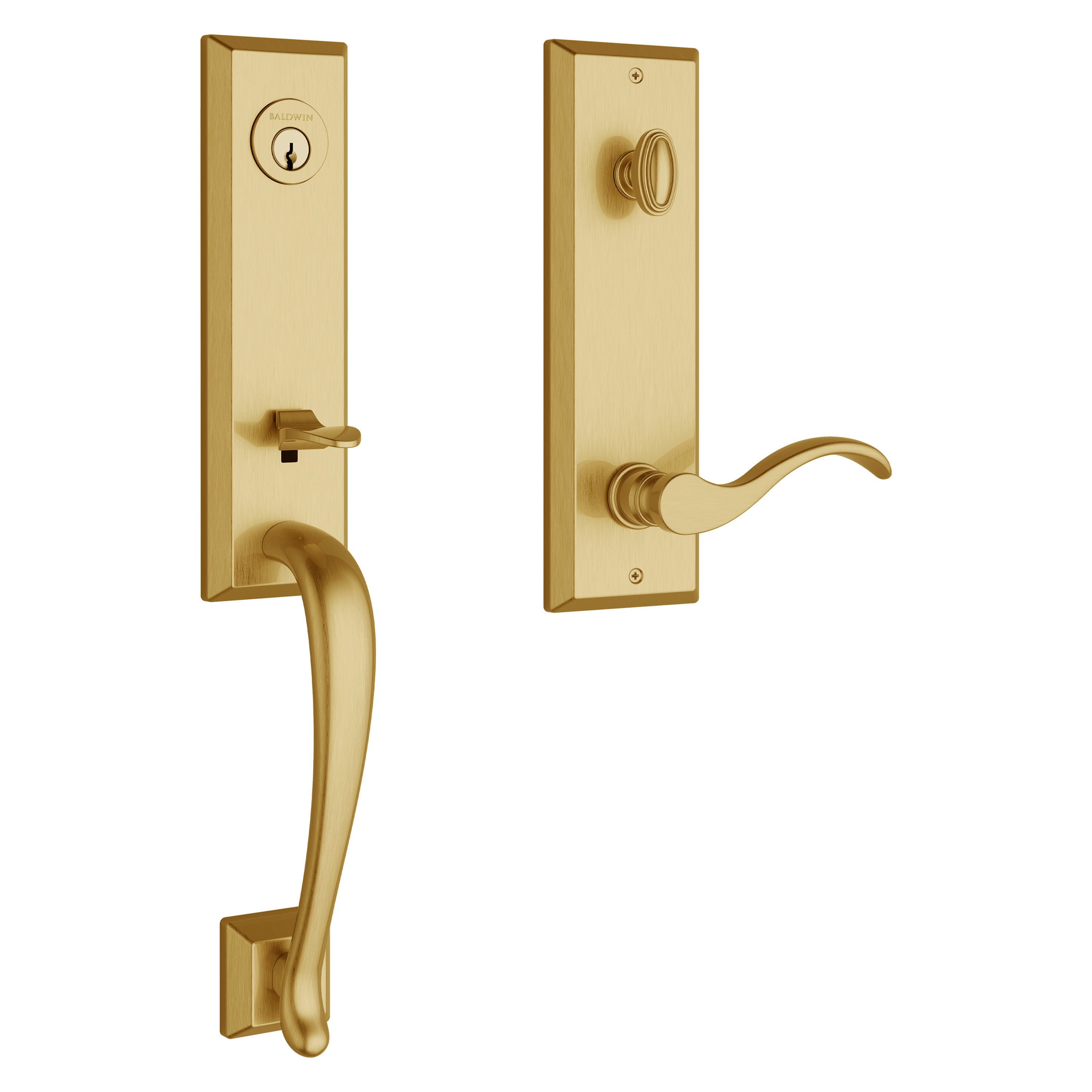 Baldwin Reserve Del Mar Handleset With Curve Lever