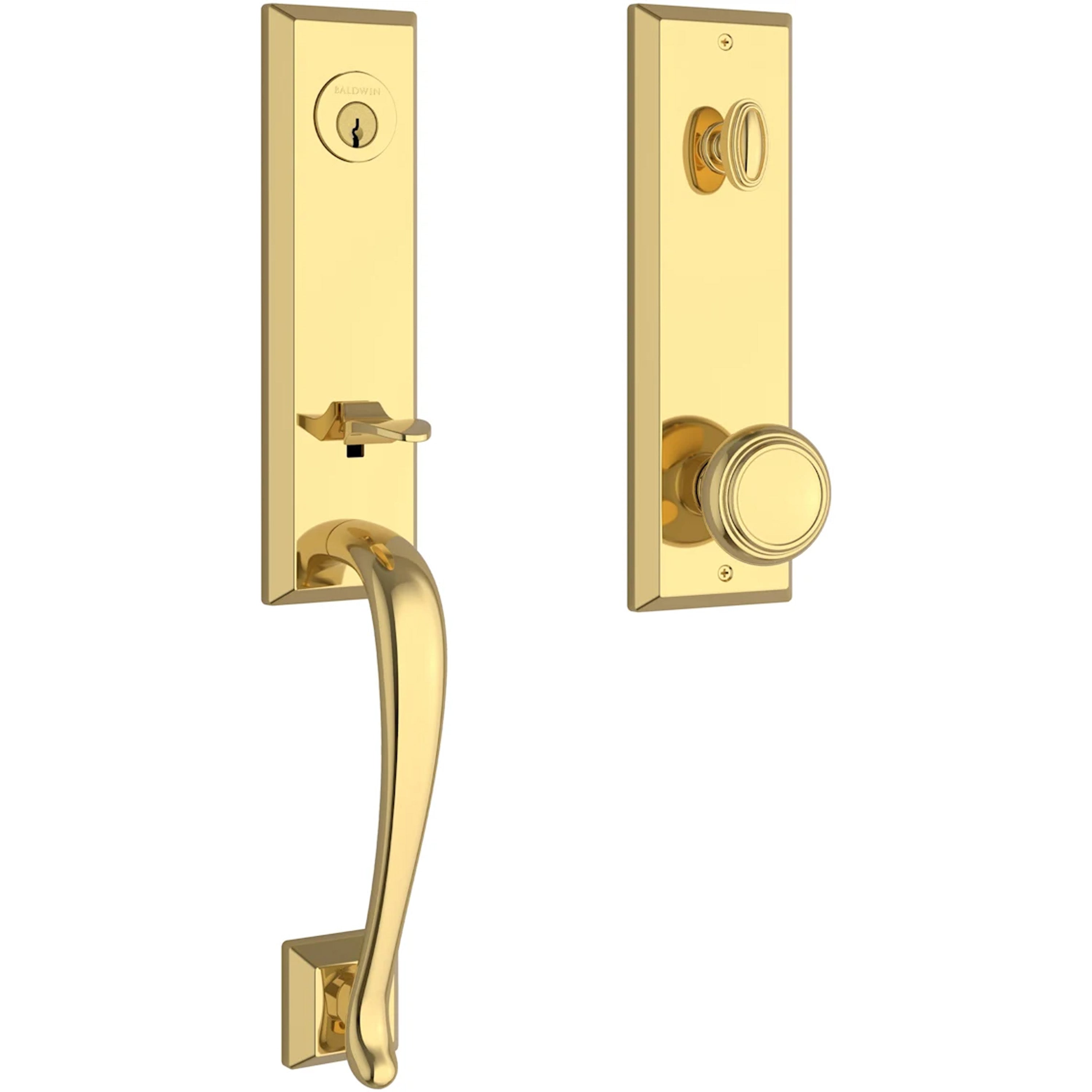 Baldwin Reserve Del Mar Handleset With Traditional Knob