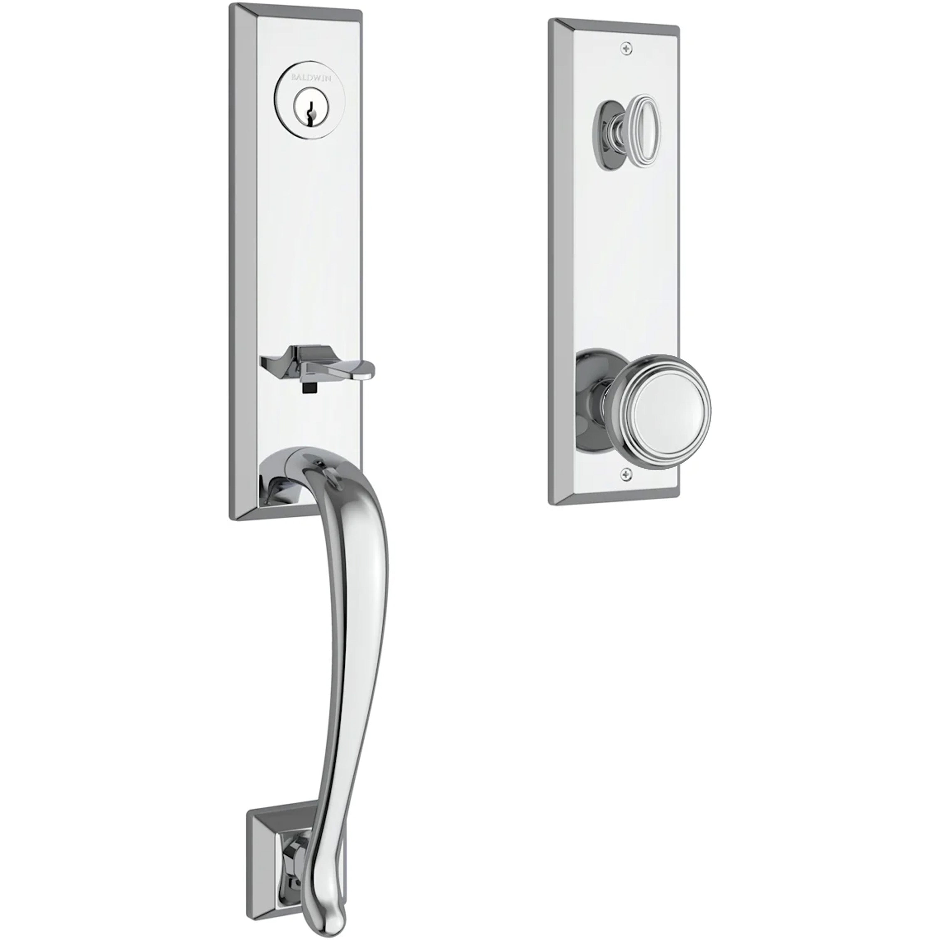Baldwin Reserve Del Mar Handleset With Traditional Knob