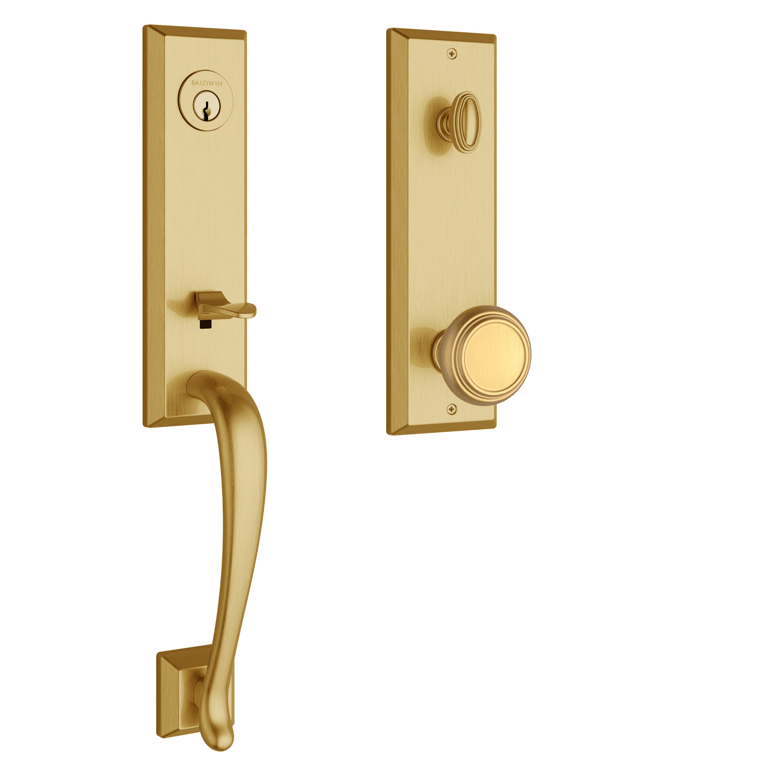 Baldwin Reserve Del Mar Handleset With Traditional Knob