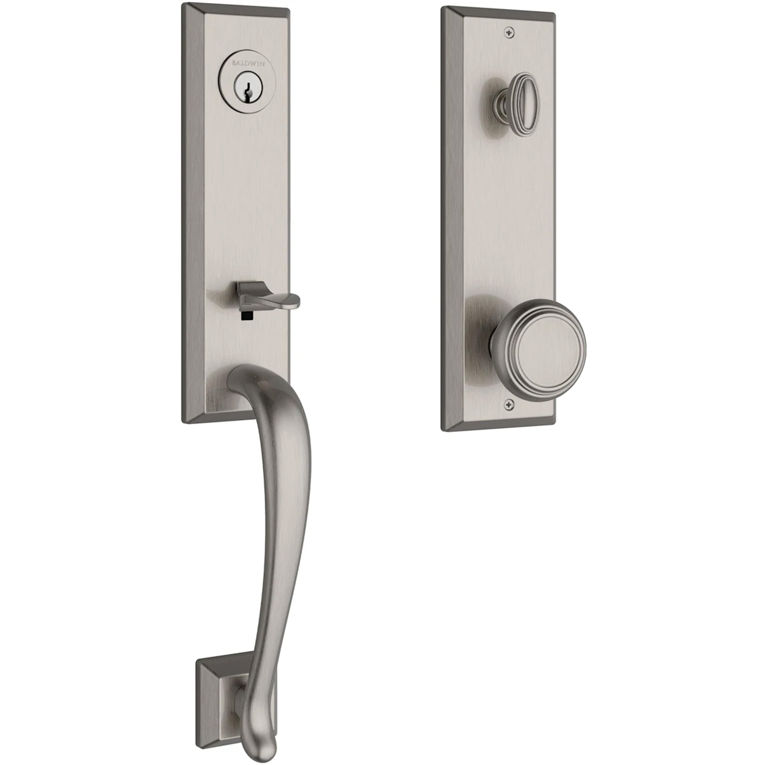 Baldwin Reserve Del Mar Handleset With Traditional Knob