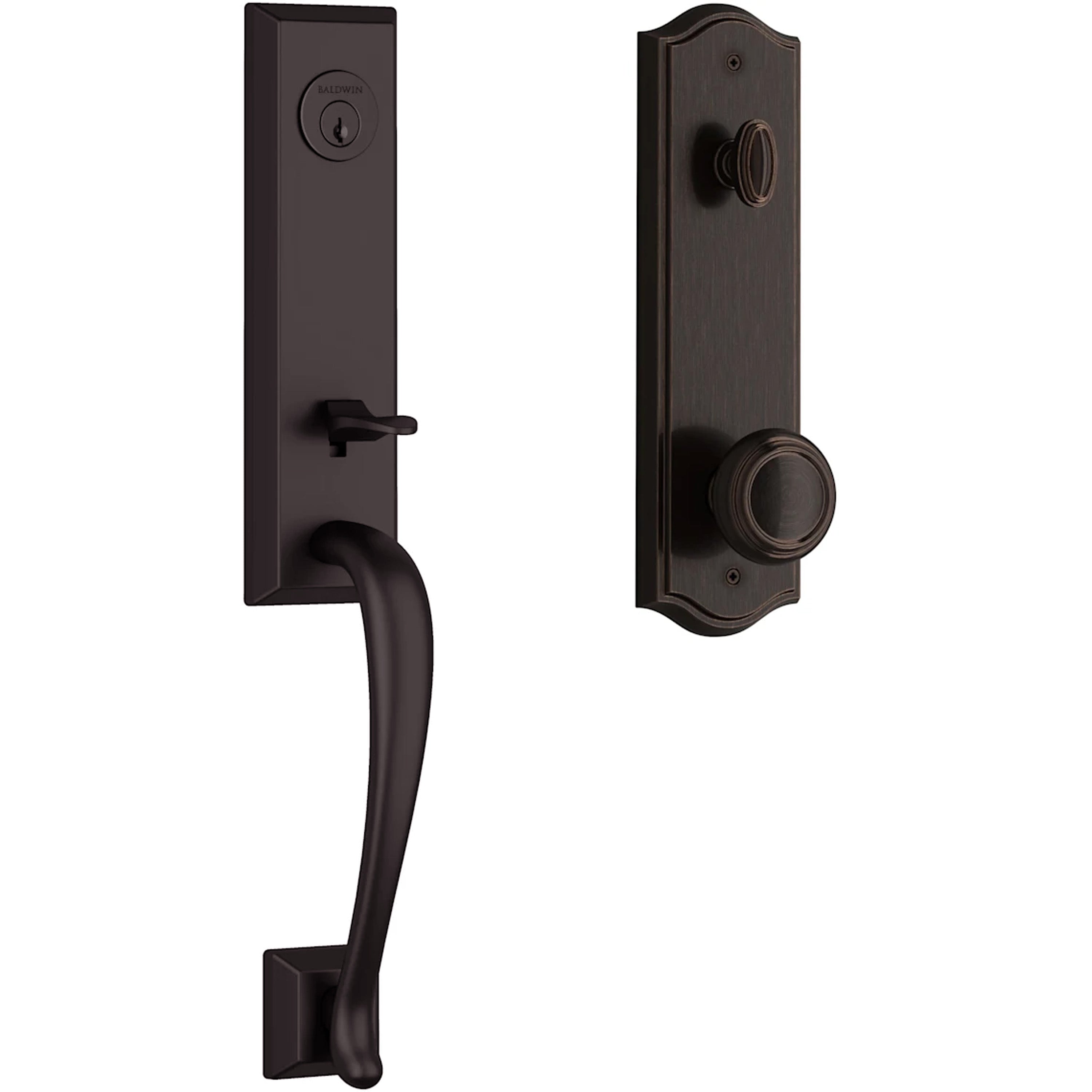 Baldwin Reserve Del Mar Handleset With Traditional Knob