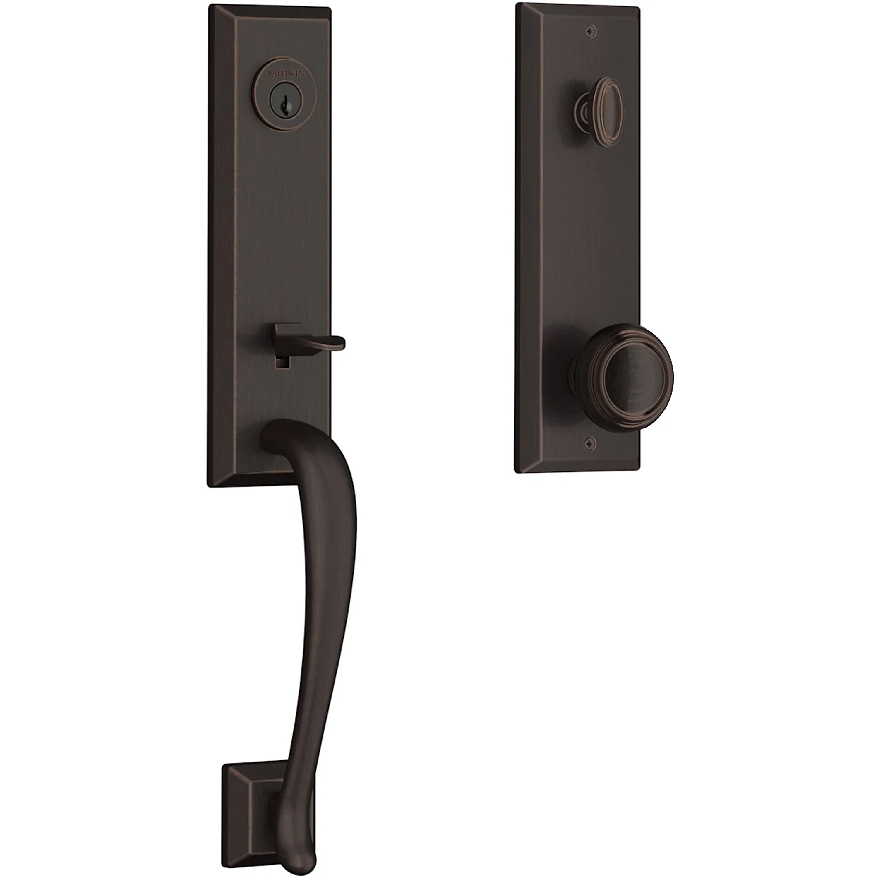 Baldwin Reserve Del Mar Handleset With Traditional Knob