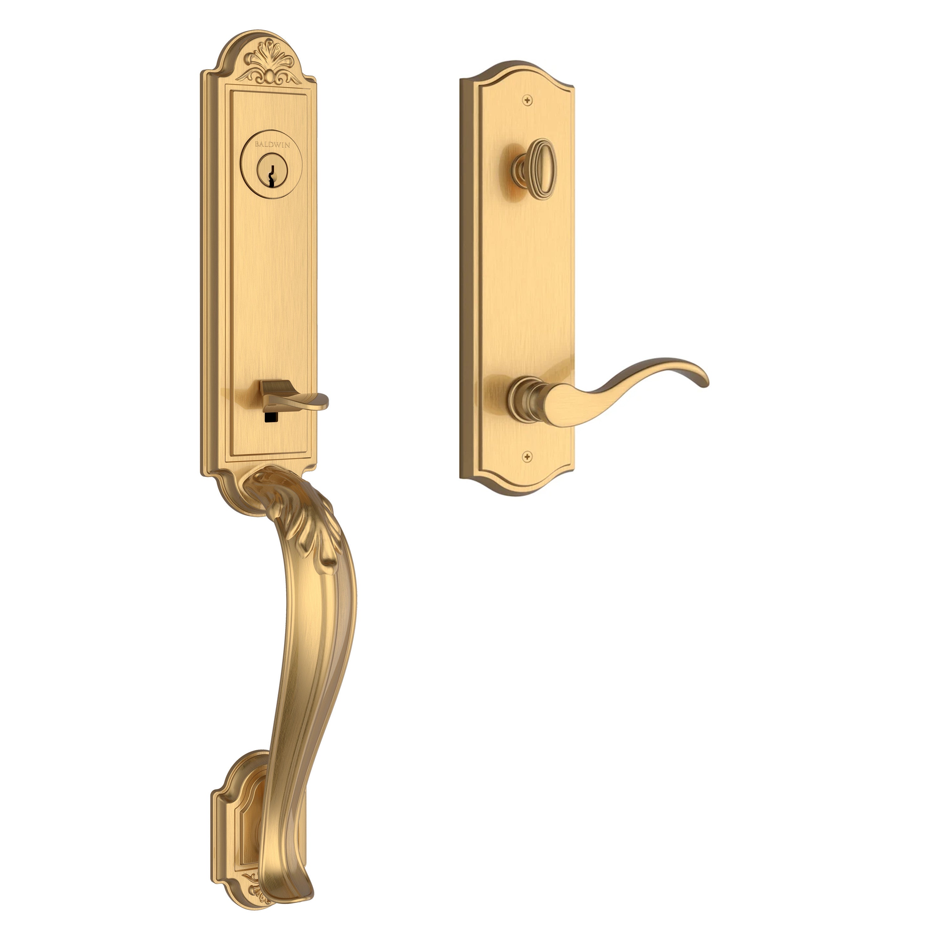 Baldwin Reserve Elizabeth Handleset With Curve Lever