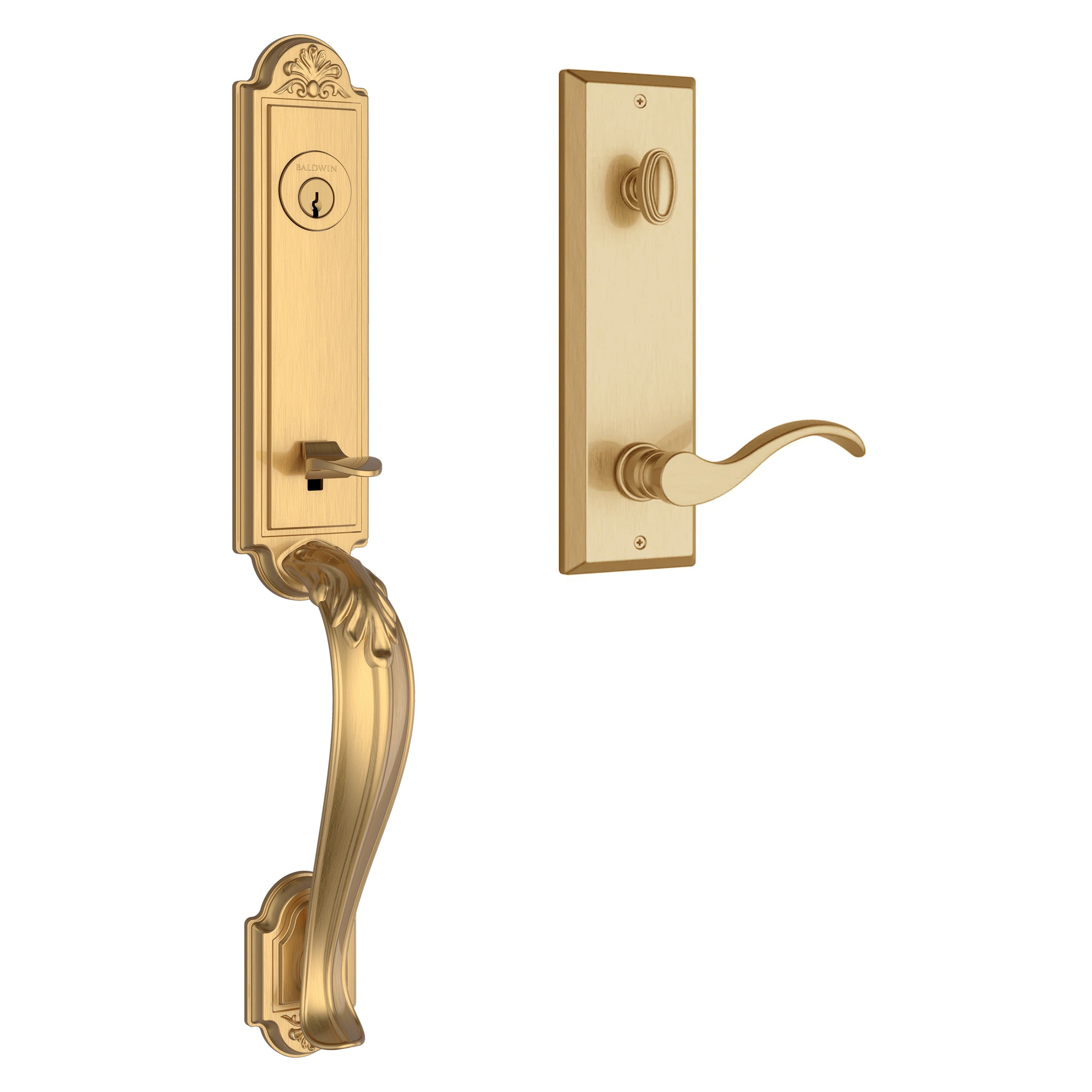 Baldwin Reserve Elizabeth Handleset With Curve Lever