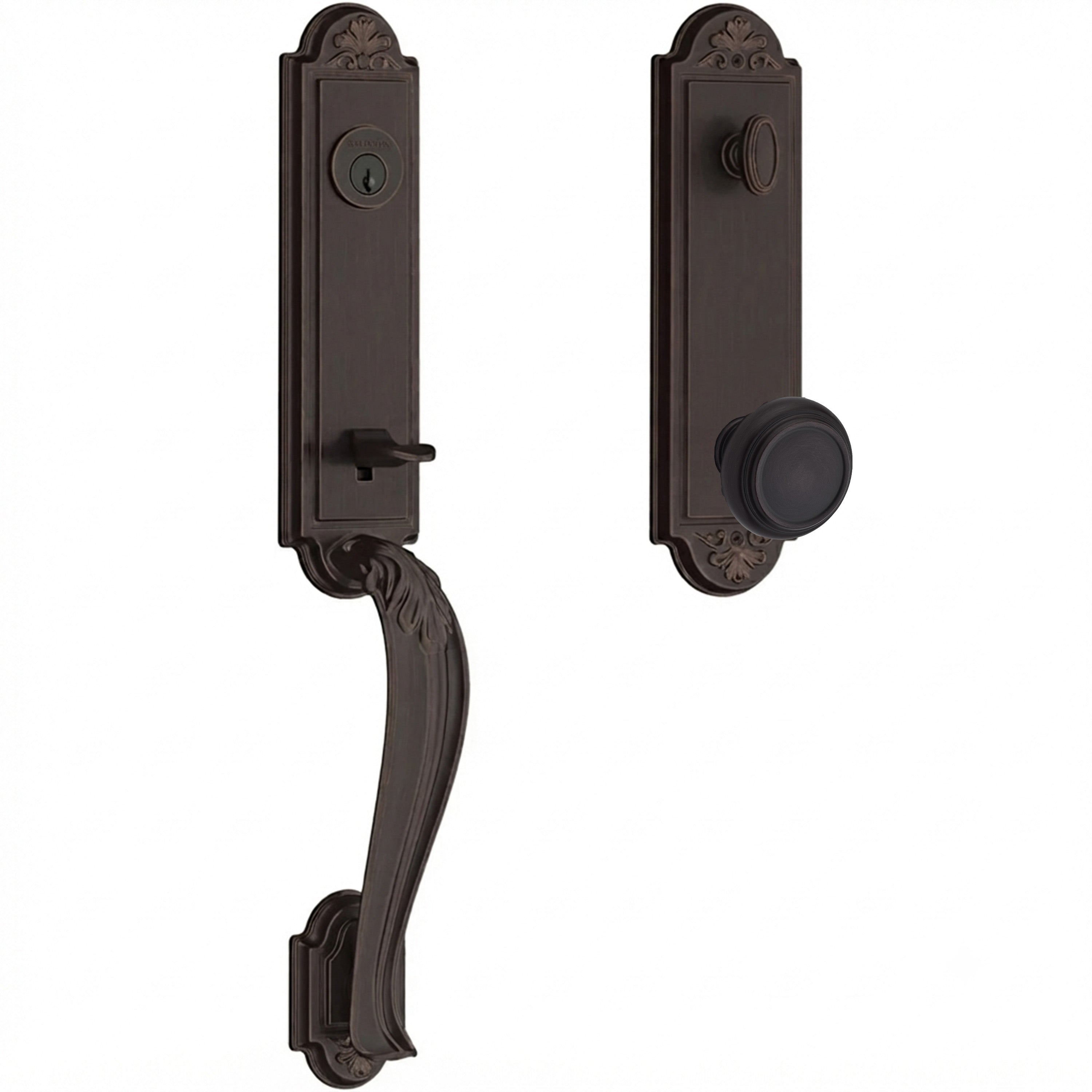 Baldwin Reserve Elizabeth Handleset With Traditional Knob