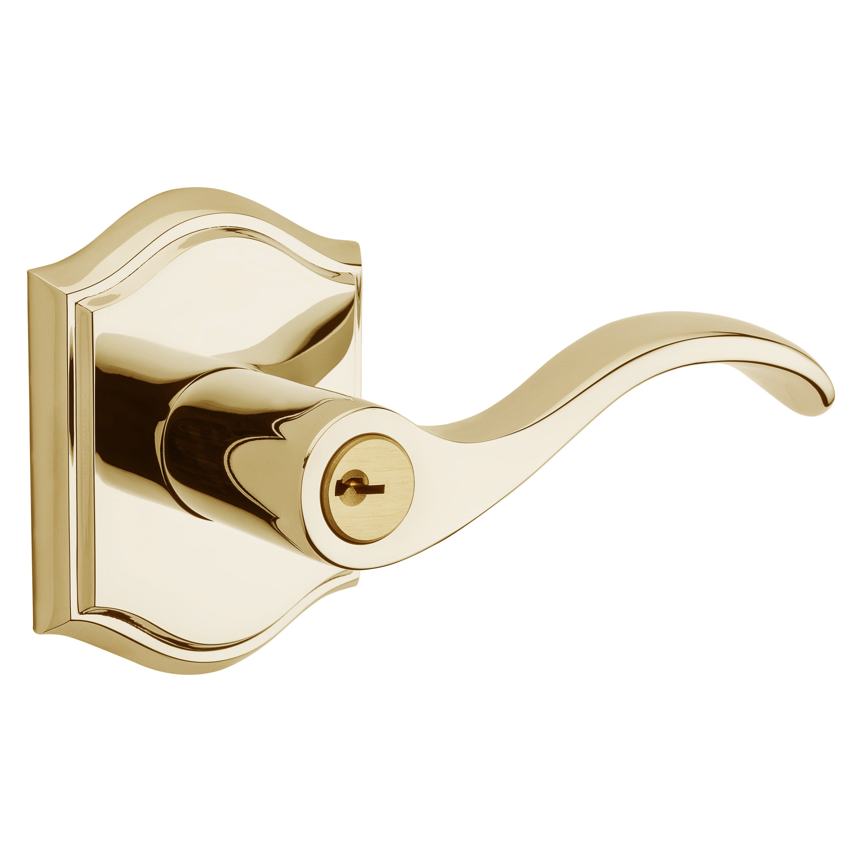 Baldwin Reserve Keyed Curve Lever Set