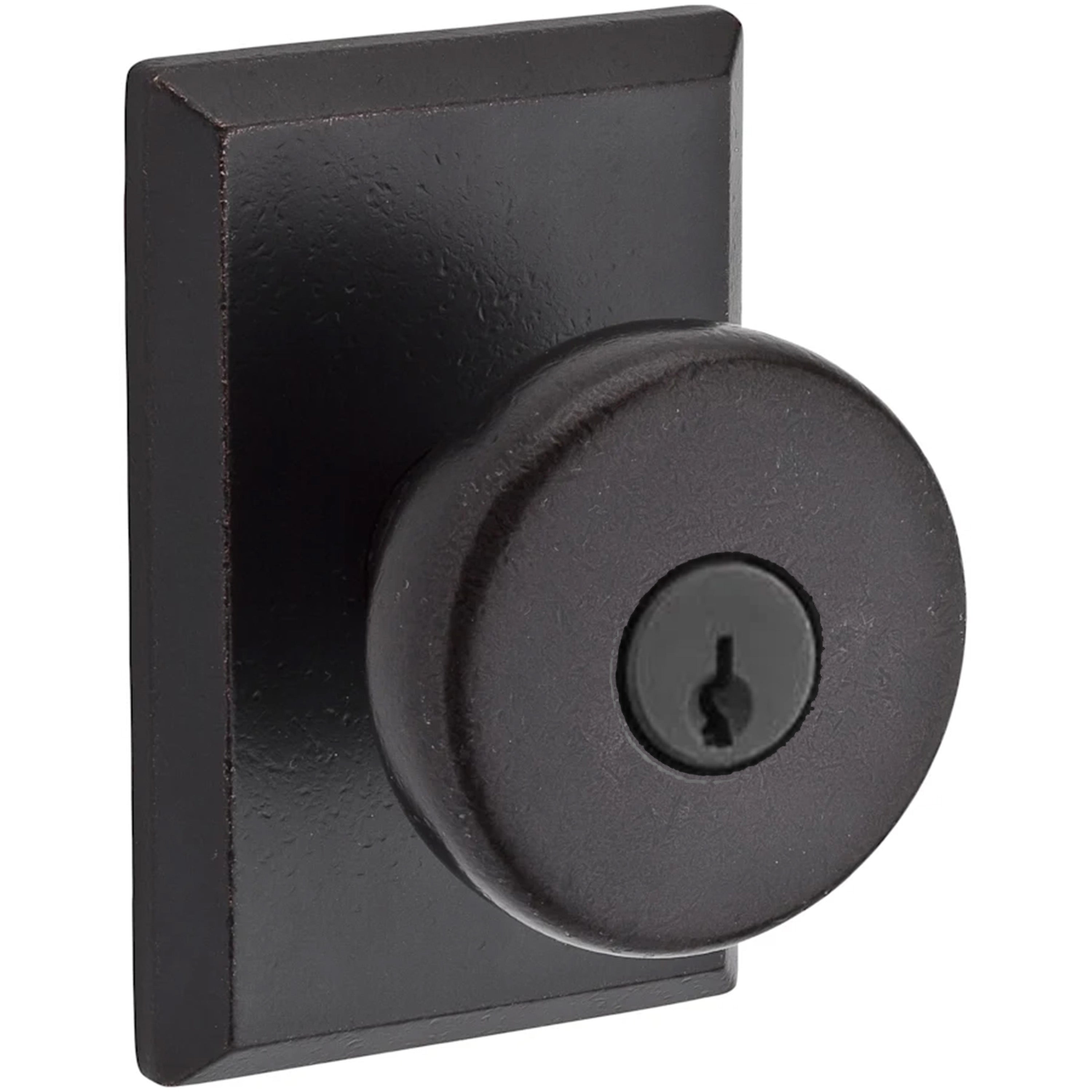 Baldwin Reserve Keyed Rustic Knob Set