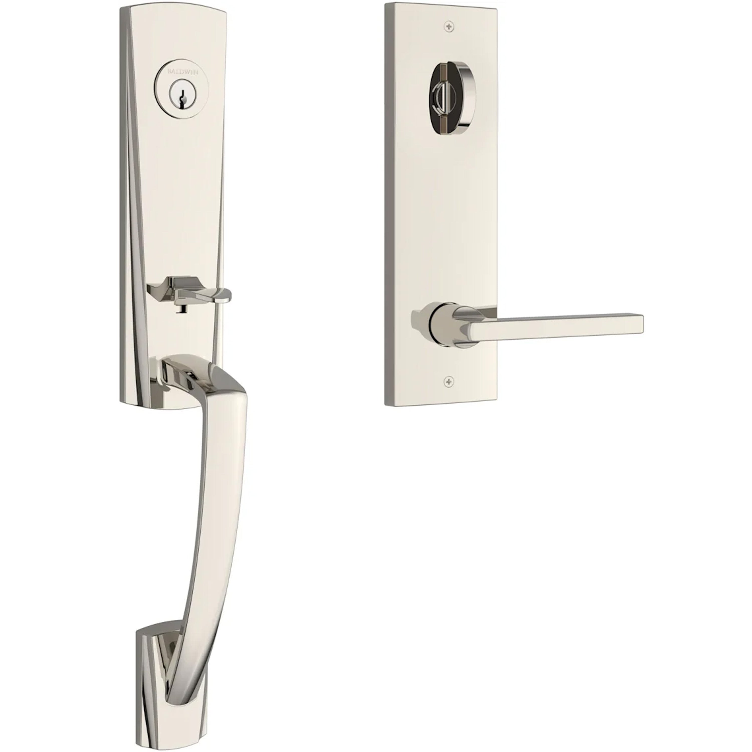 Baldwin Reserve Miami Handleset With Square Lever