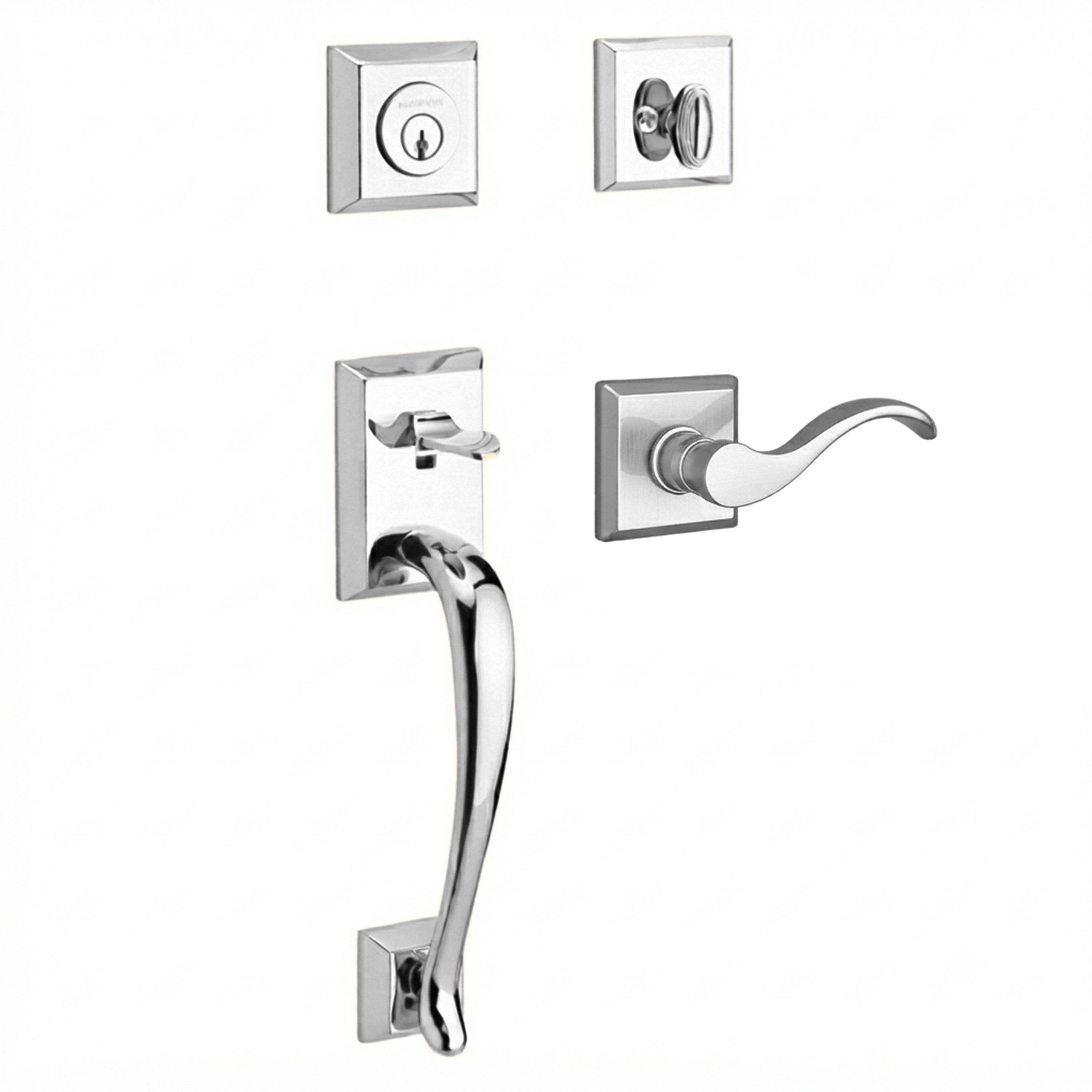 Baldwin Reserve Napa Single Cylinder Handleset With Curve Lever
