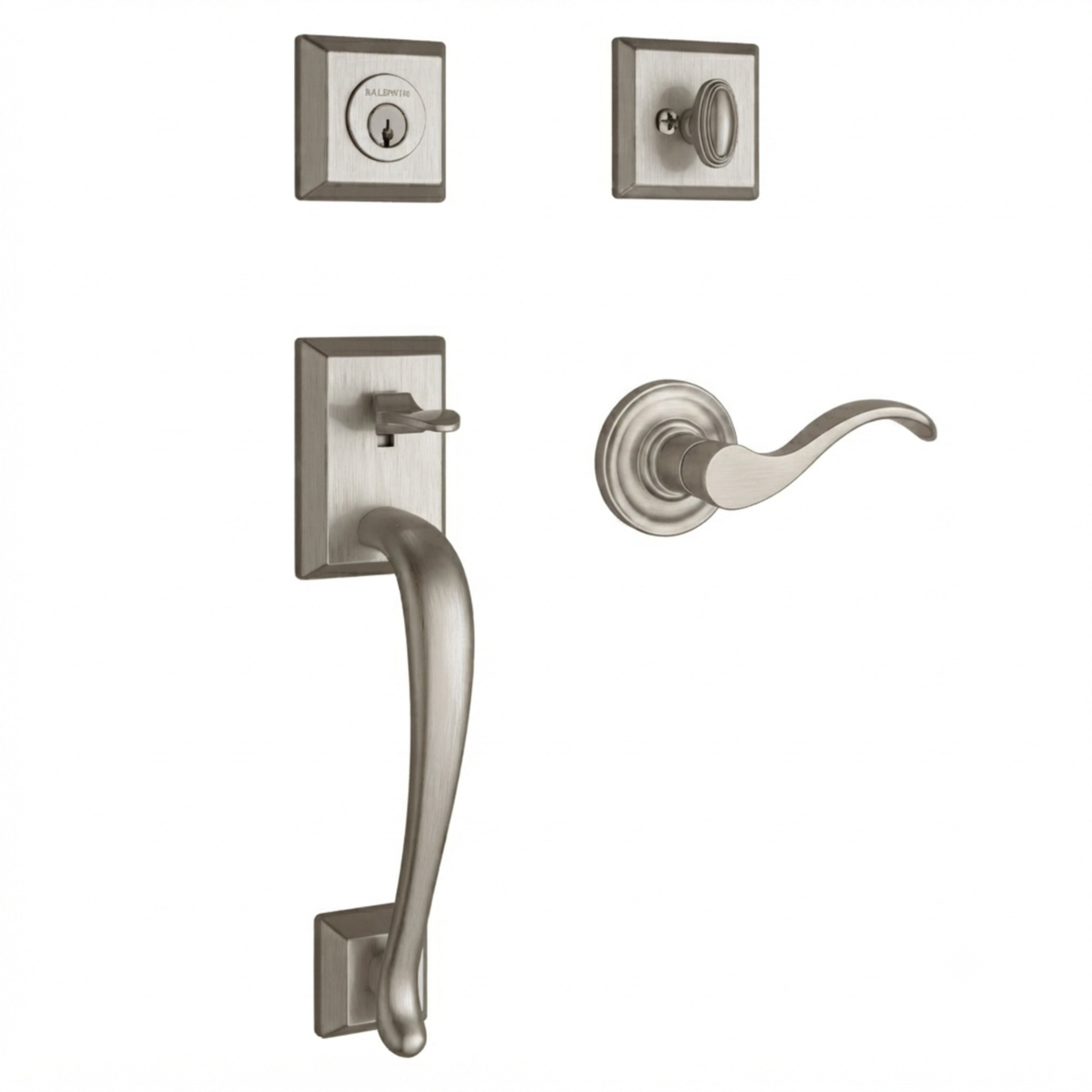 Baldwin Reserve Napa Single Cylinder Handleset With Curve Lever