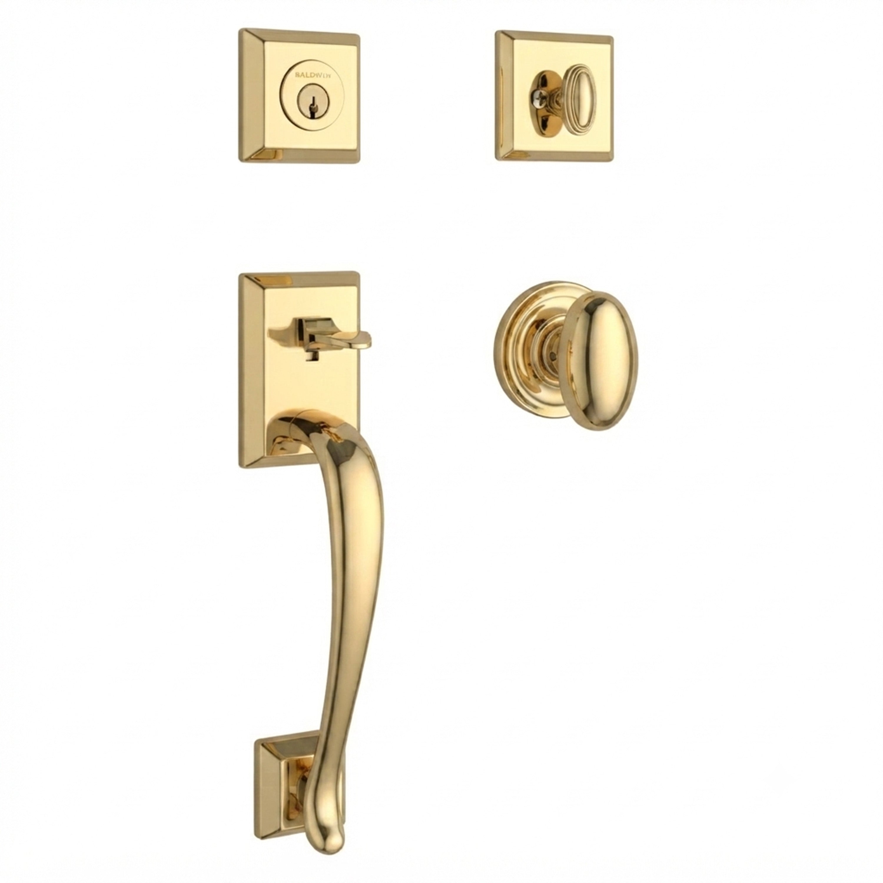 Baldwin Reserve Napa Single Cylinder Handleset With Ellipse Knob