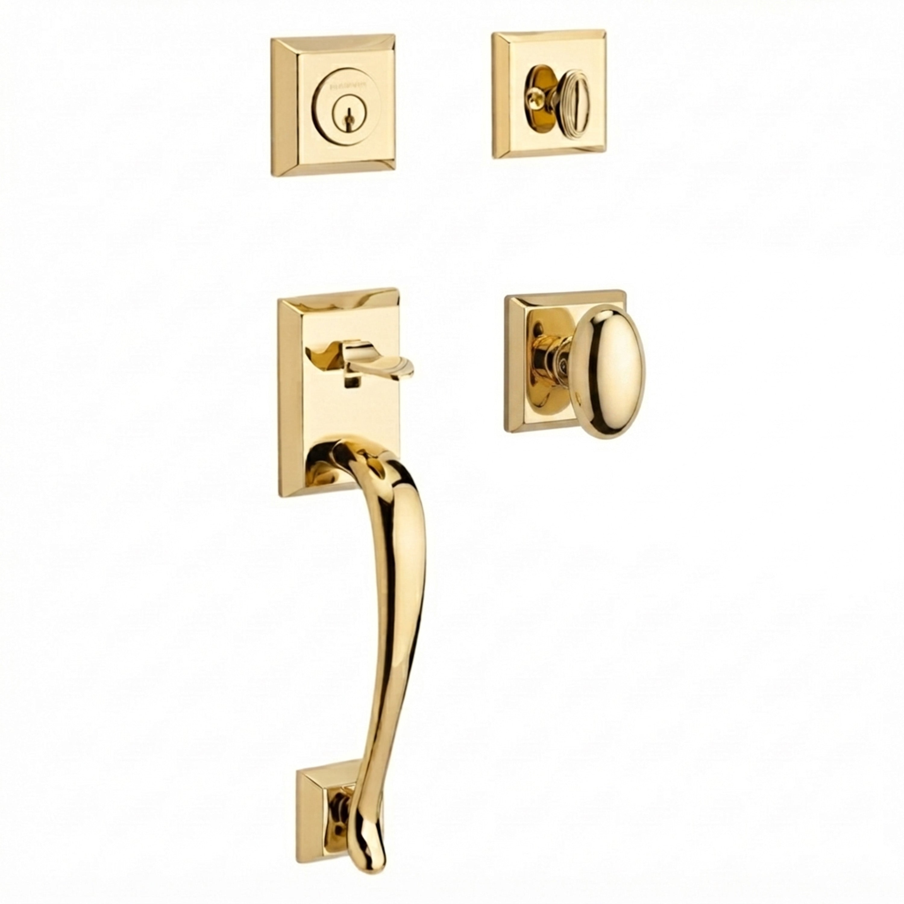 Baldwin Reserve Napa Single Cylinder Handleset With Ellipse Knob
