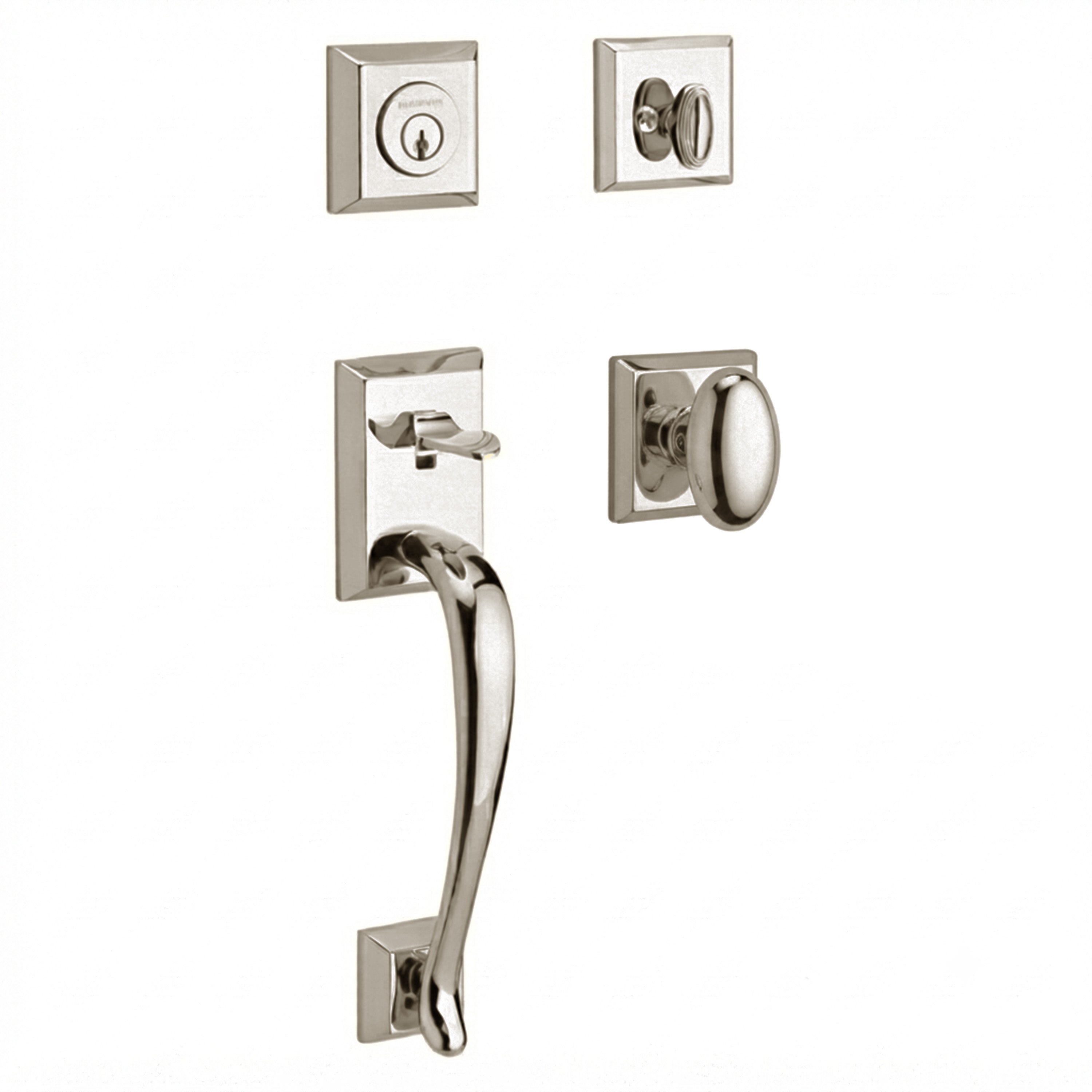 Baldwin Reserve Napa Single Cylinder Handleset With Ellipse Knob