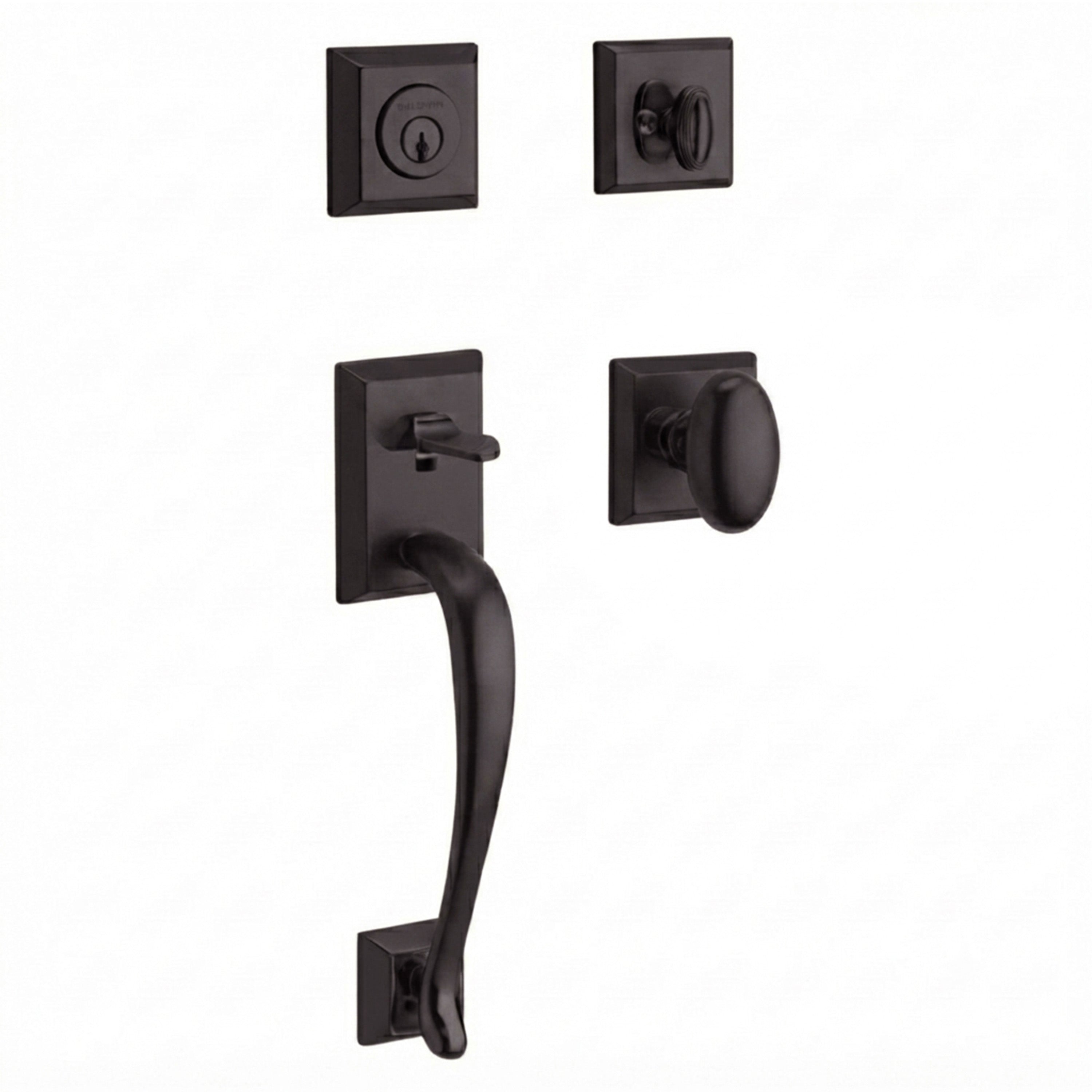 Baldwin Reserve Napa Single Cylinder Handleset With Ellipse Knob