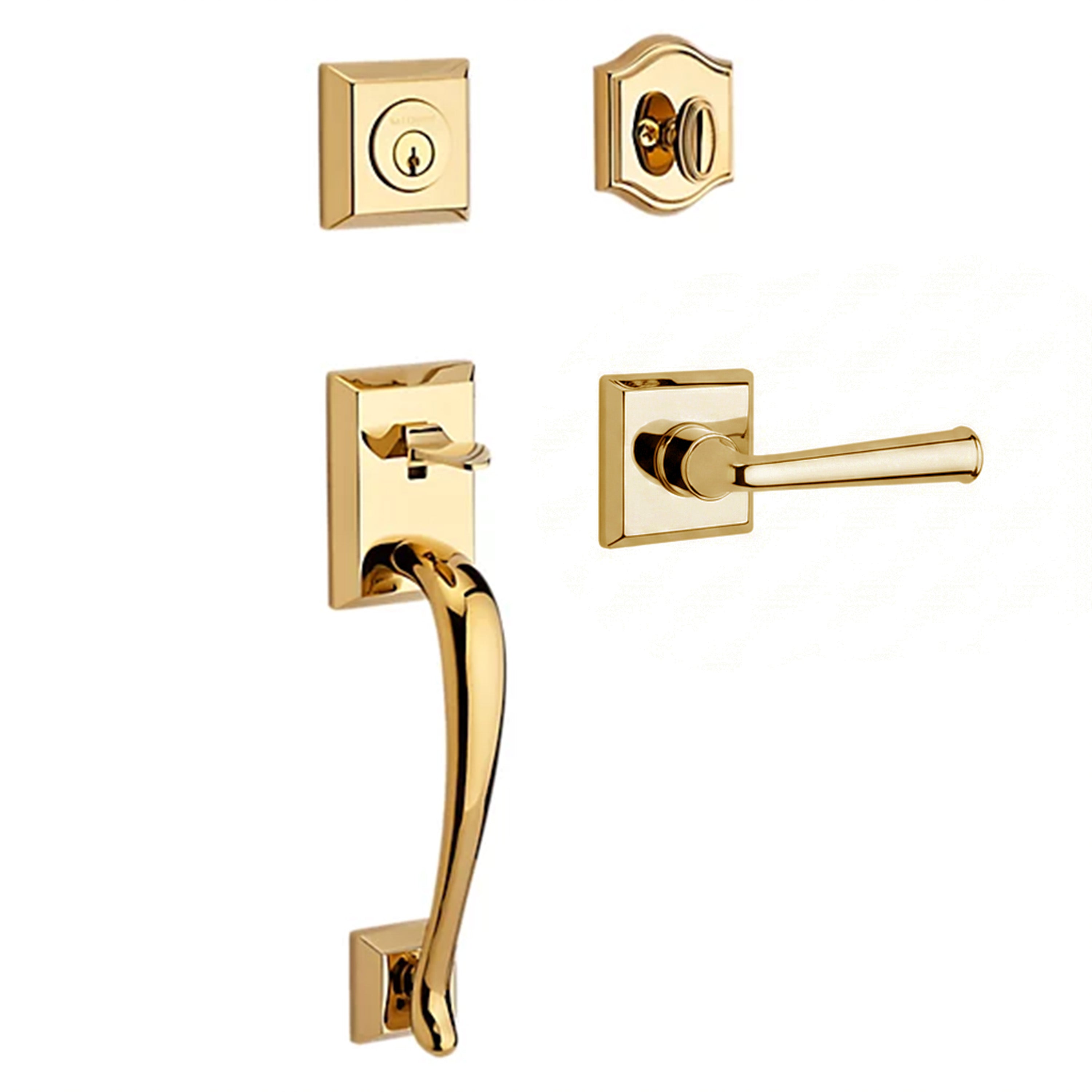Baldwin Reserve Napa Single Cylinder Handleset With Federal Lever