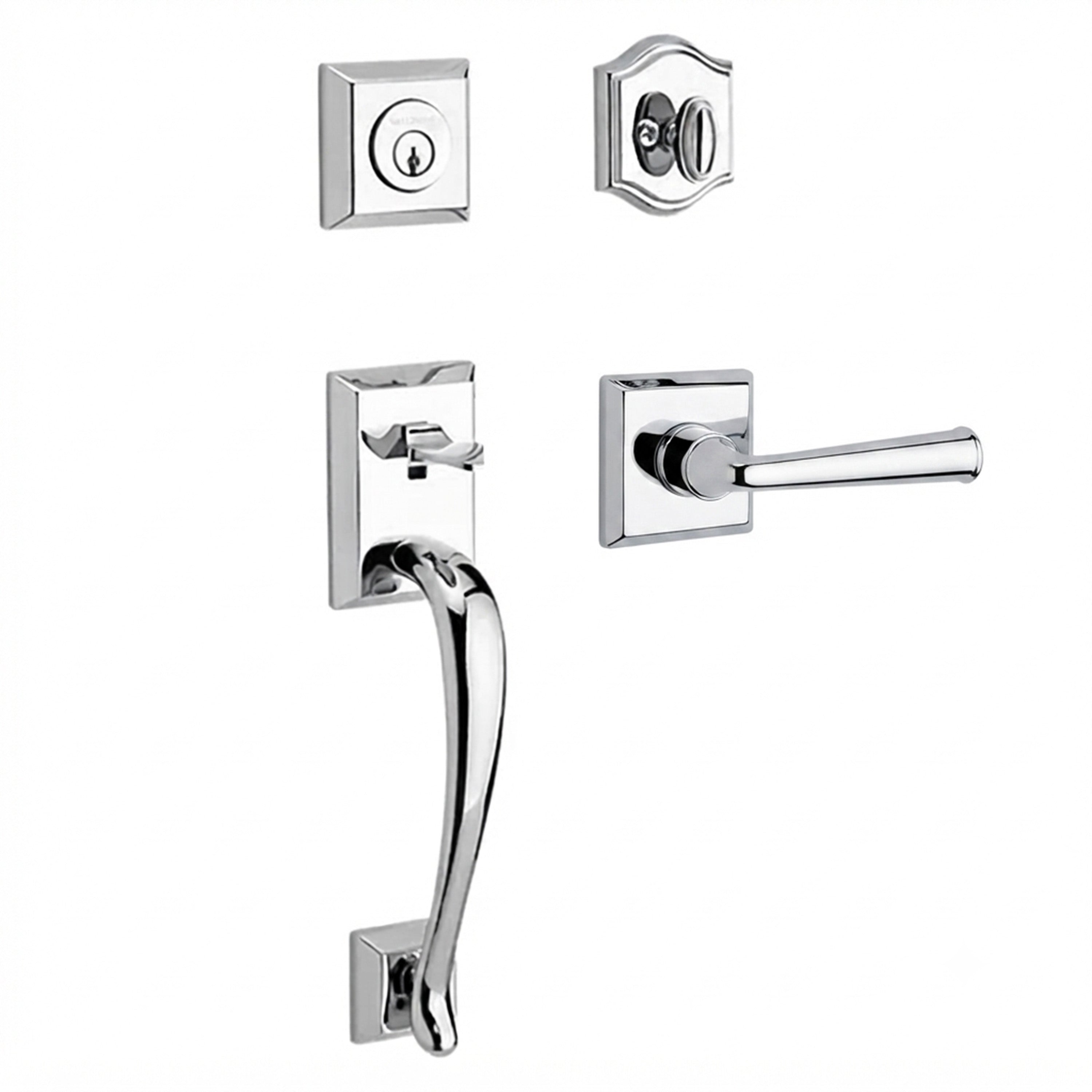 Baldwin Reserve Napa Single Cylinder Handleset With Federal Lever