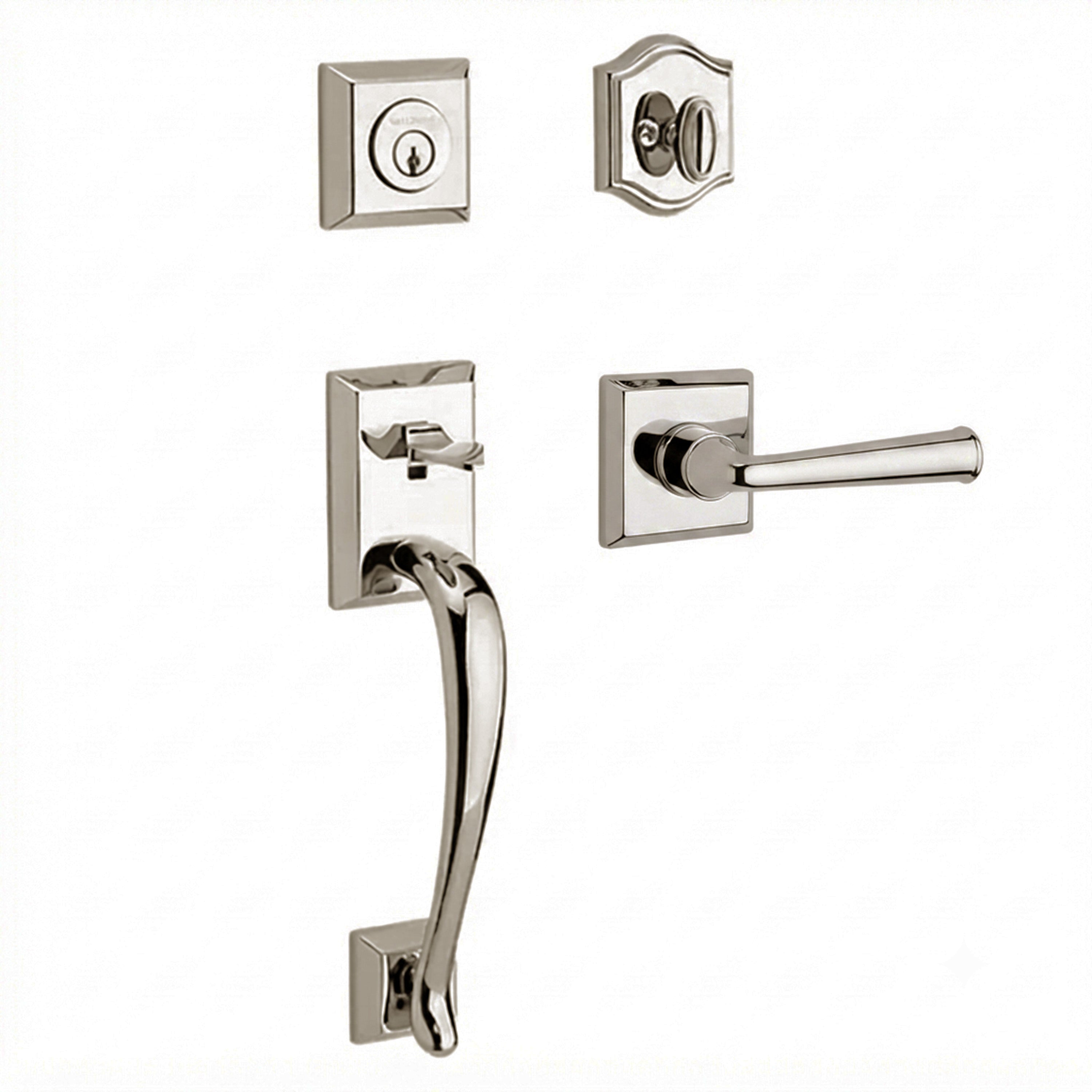 Baldwin Reserve Napa Single Cylinder Handleset With Federal Lever