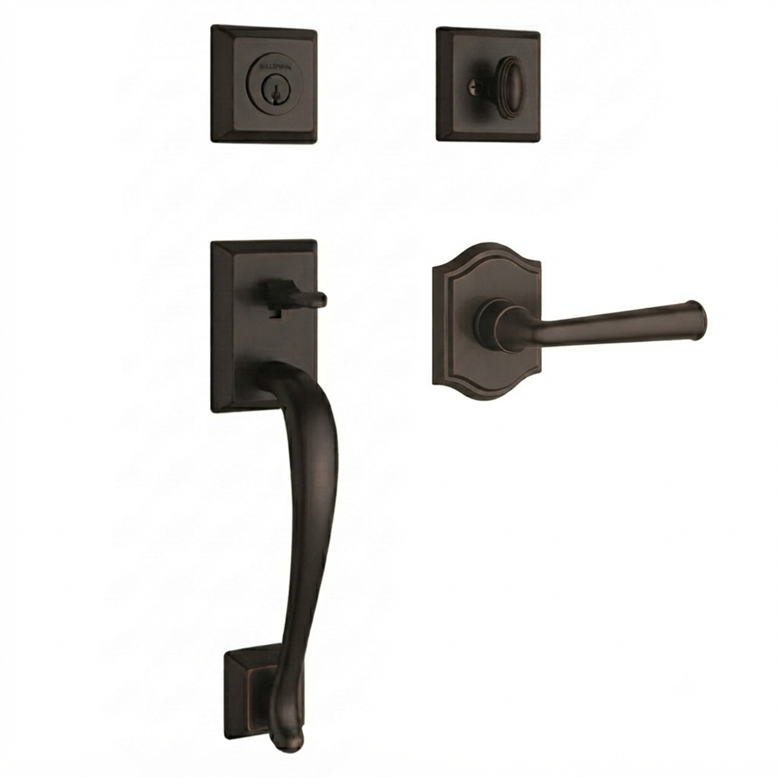 Baldwin Reserve Napa Single Cylinder Handleset With Federal Lever