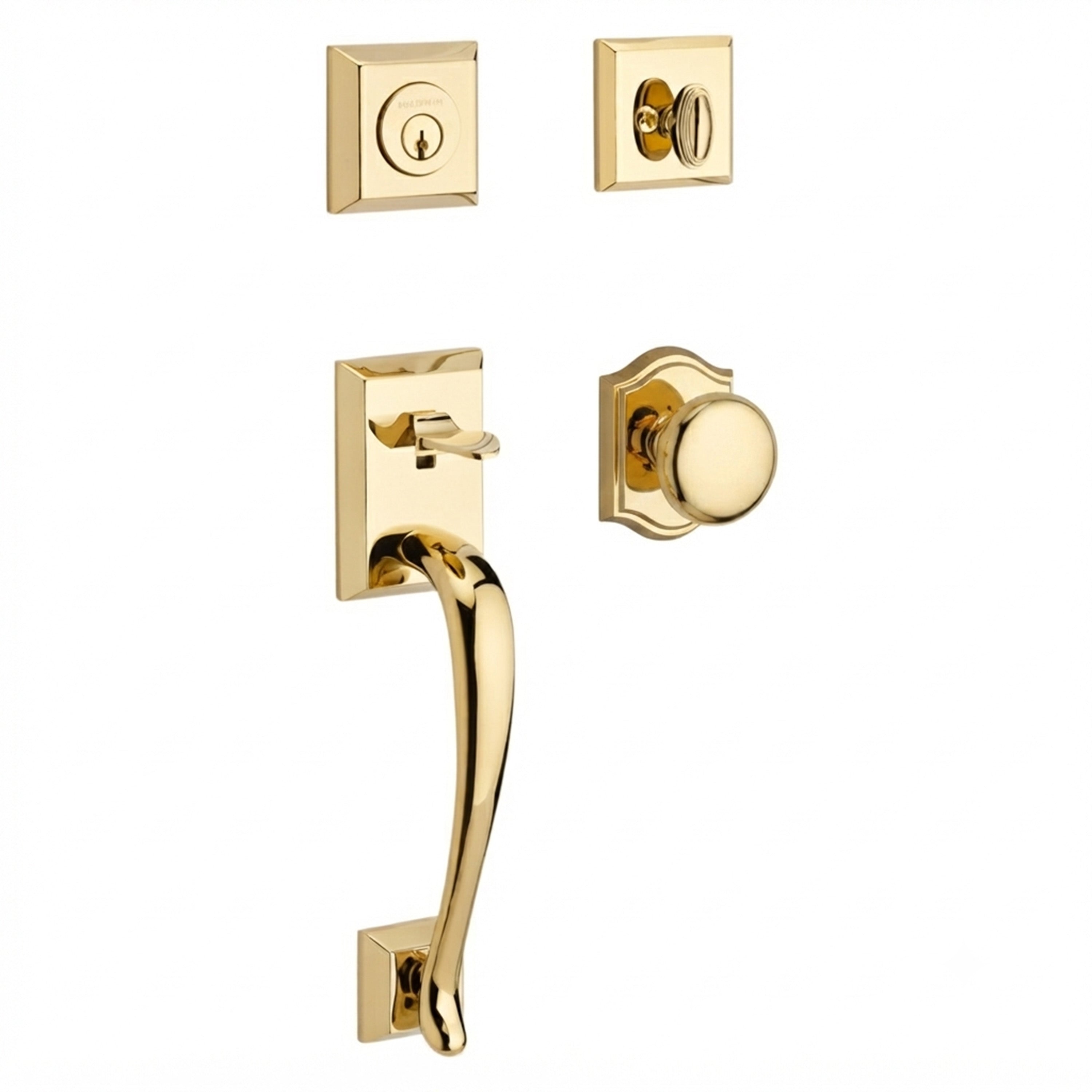 Baldwin Reserve Napa Single Cylinder Handleset With Round Knob