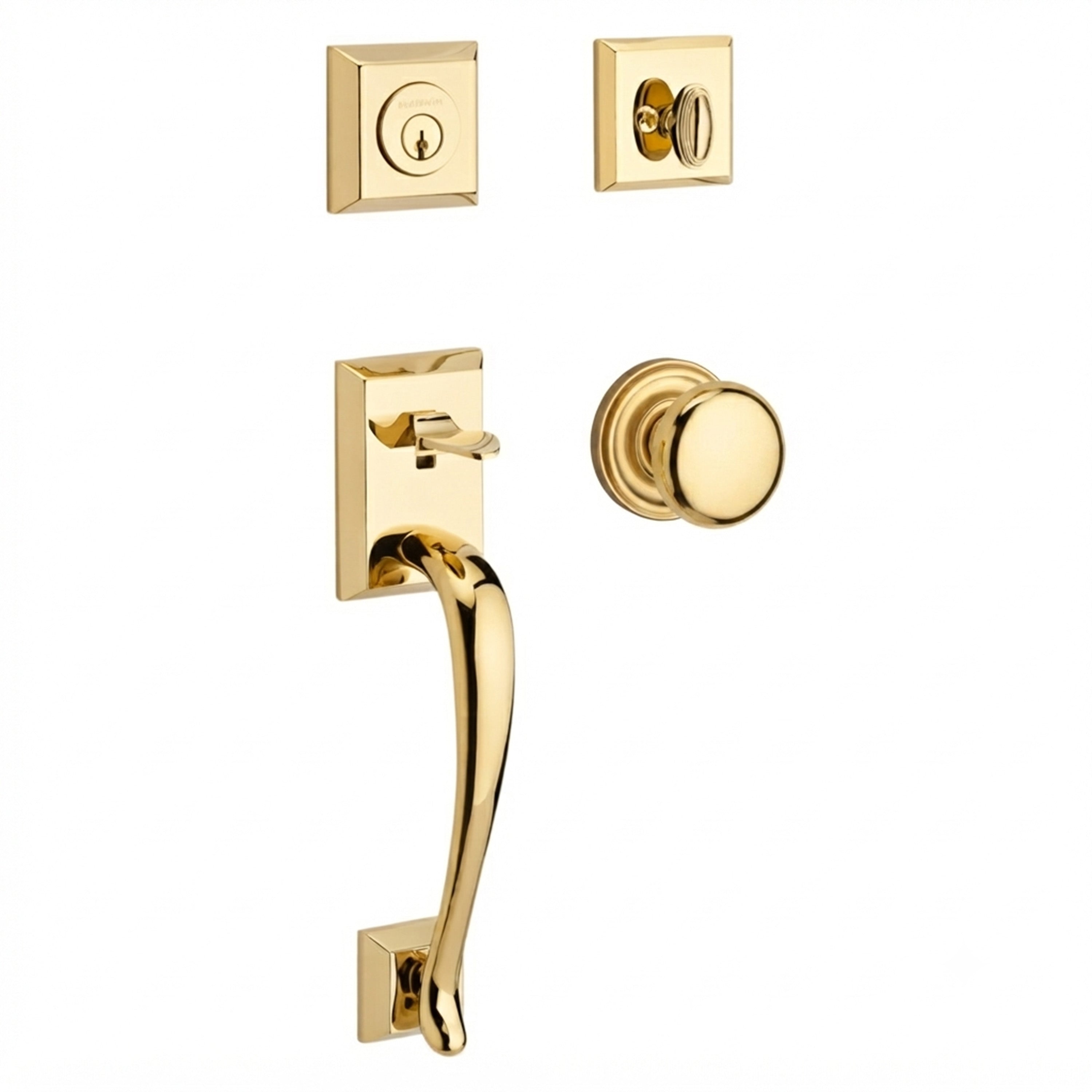Baldwin Reserve Napa Single Cylinder Handleset With Round Knob
