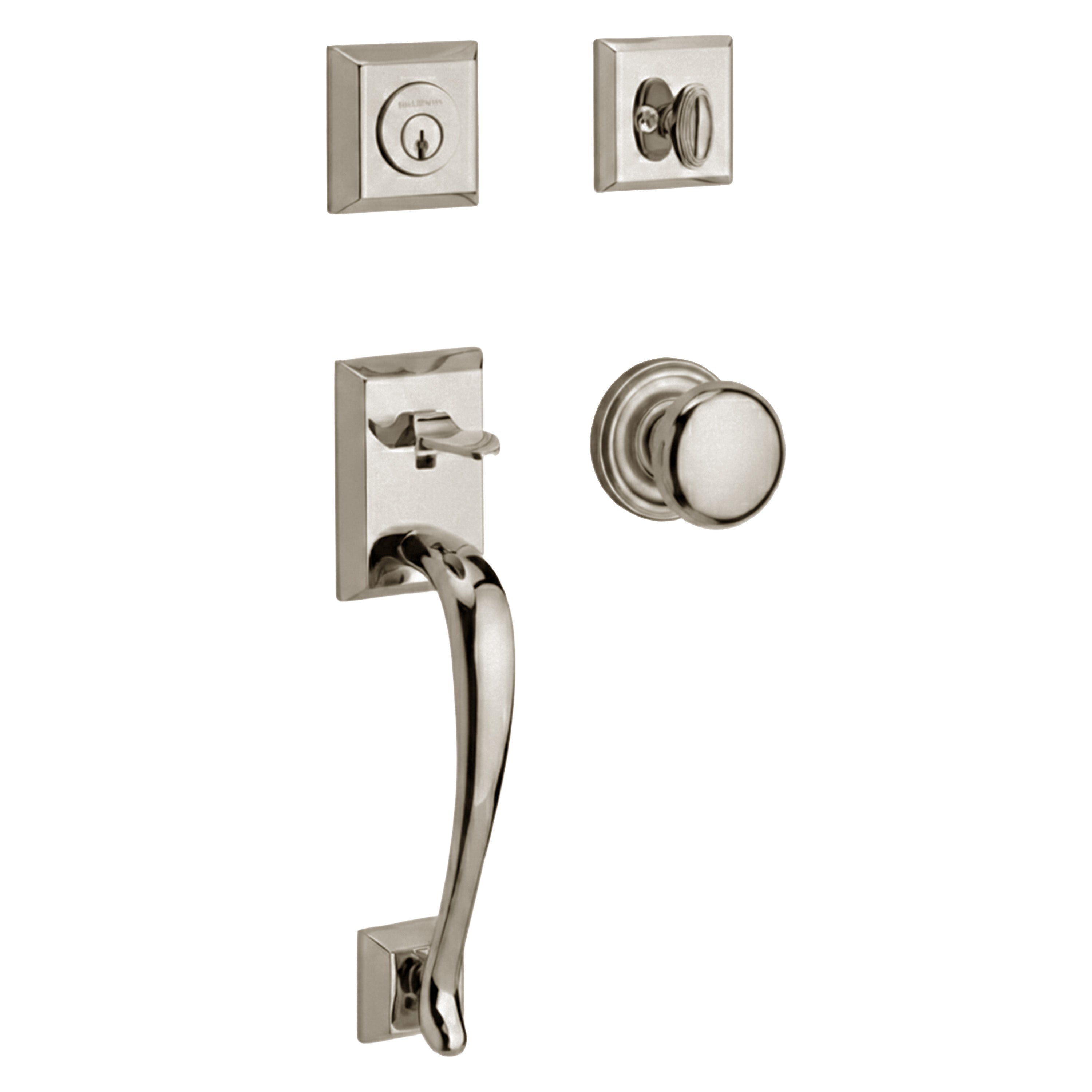 Baldwin Reserve Napa Single Cylinder Handleset With Round Knob