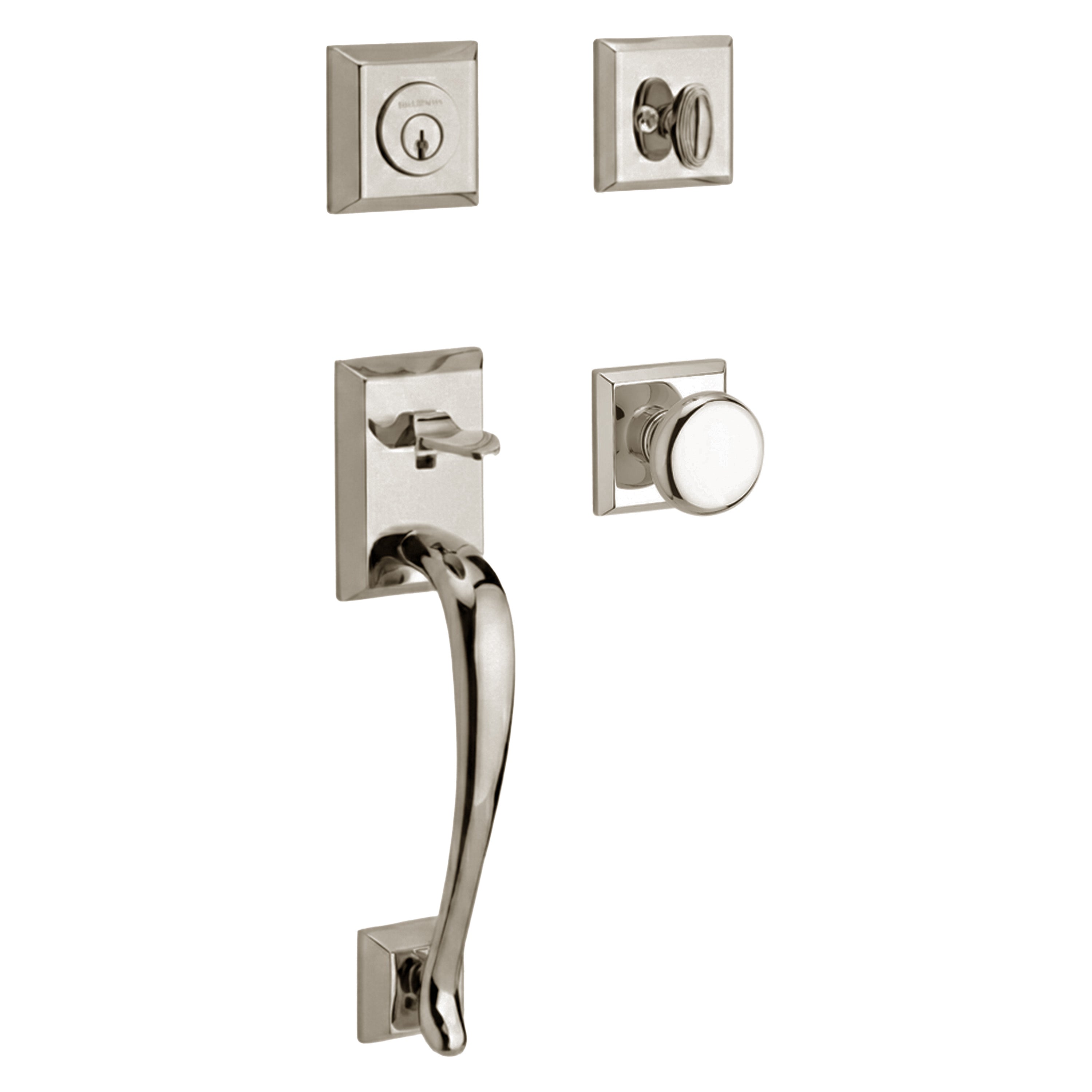 Baldwin Reserve Napa Single Cylinder Handleset With Round Knob
