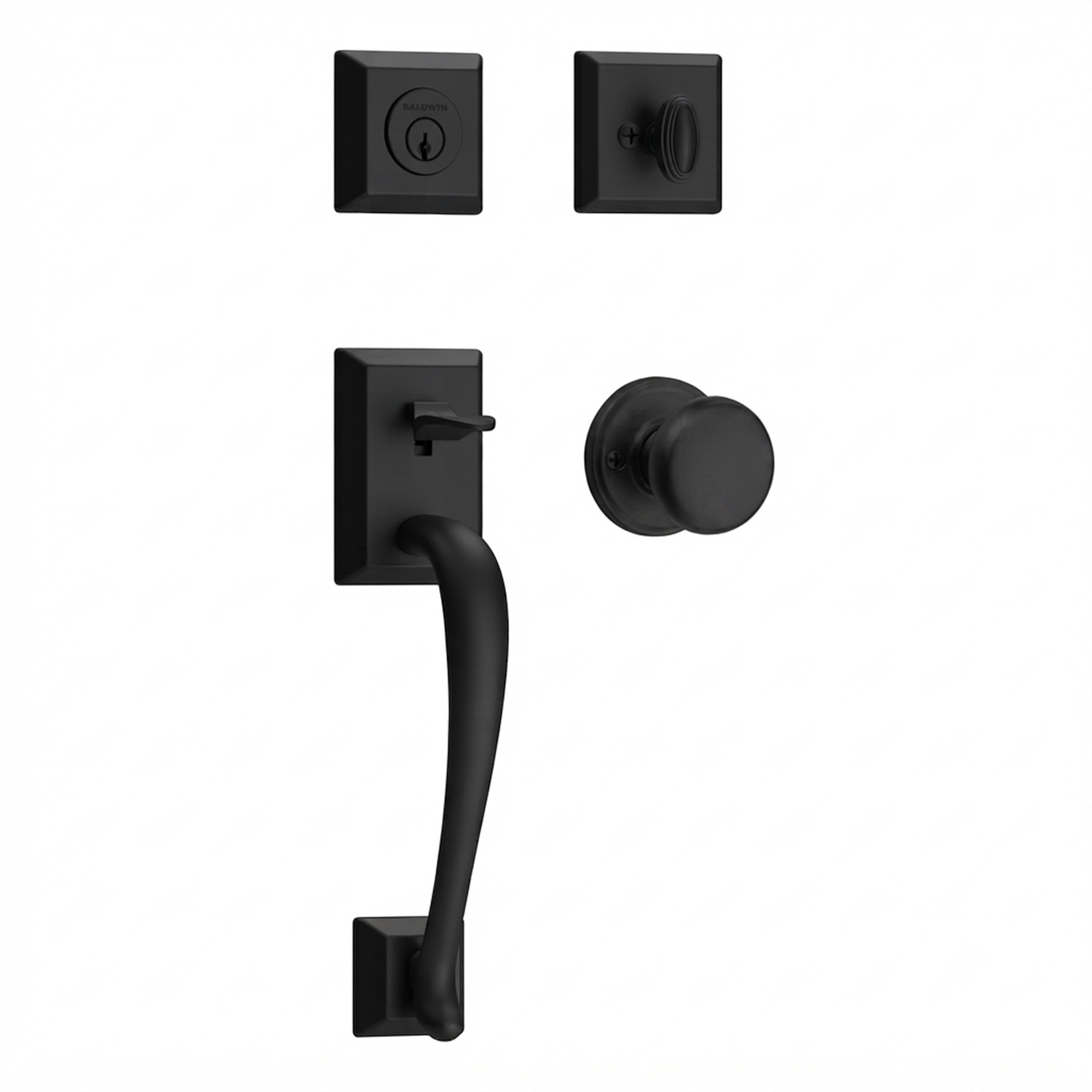 Baldwin Reserve Napa Single Cylinder Handleset With Round Knob
