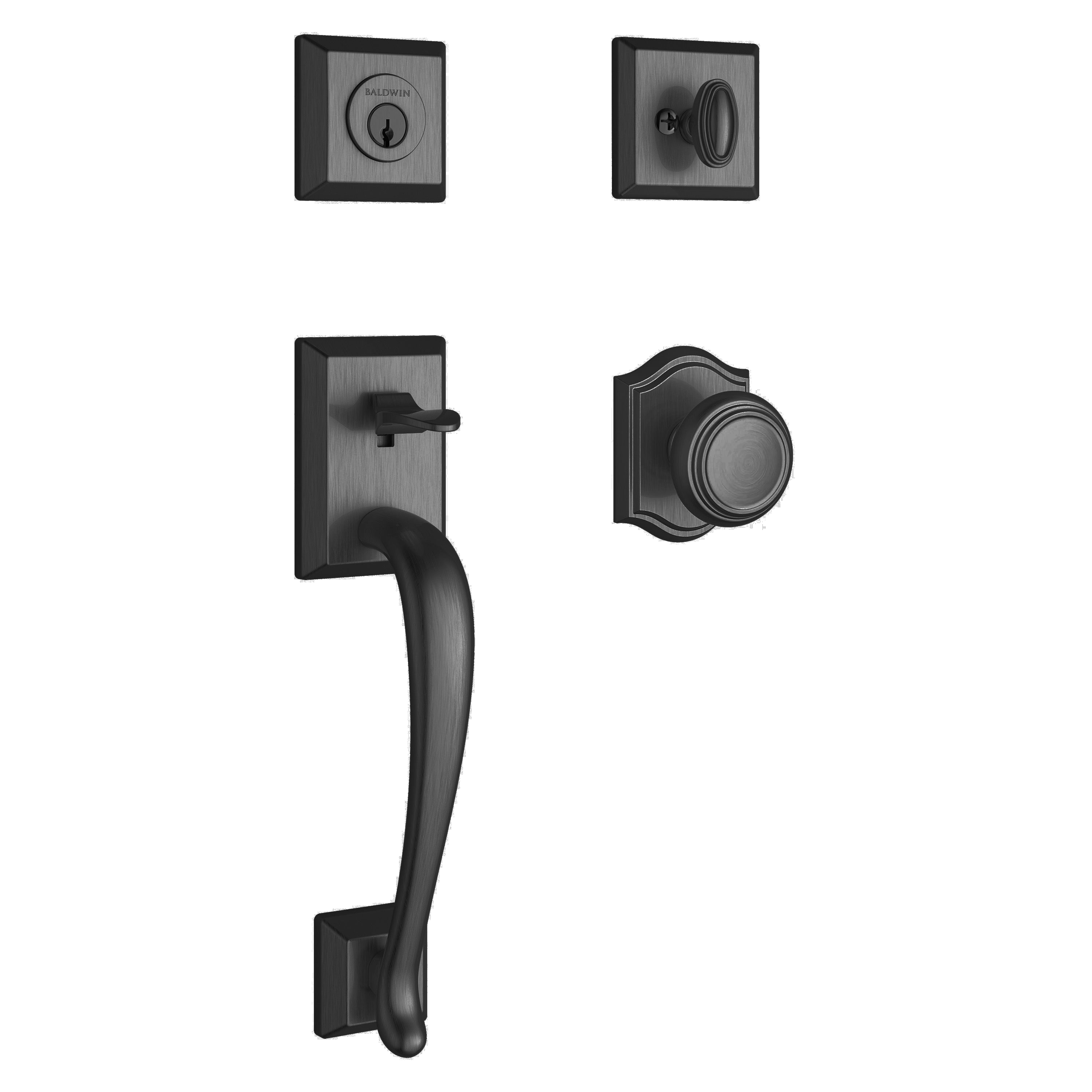 Baldwin Reserve Napa Single Cylinder Handleset With Traditional Knob