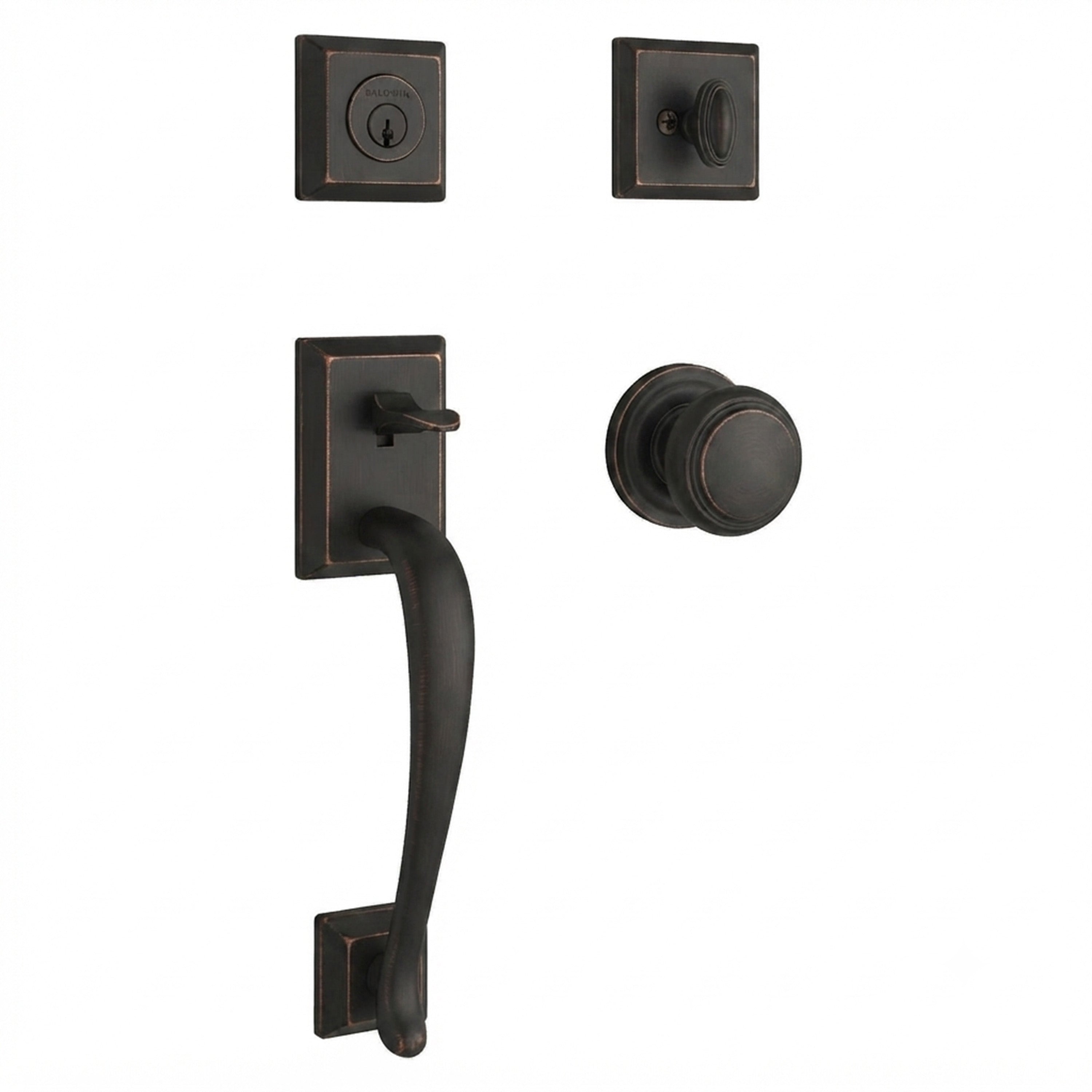 Baldwin Reserve Napa Single Cylinder Handleset With Traditional Knob